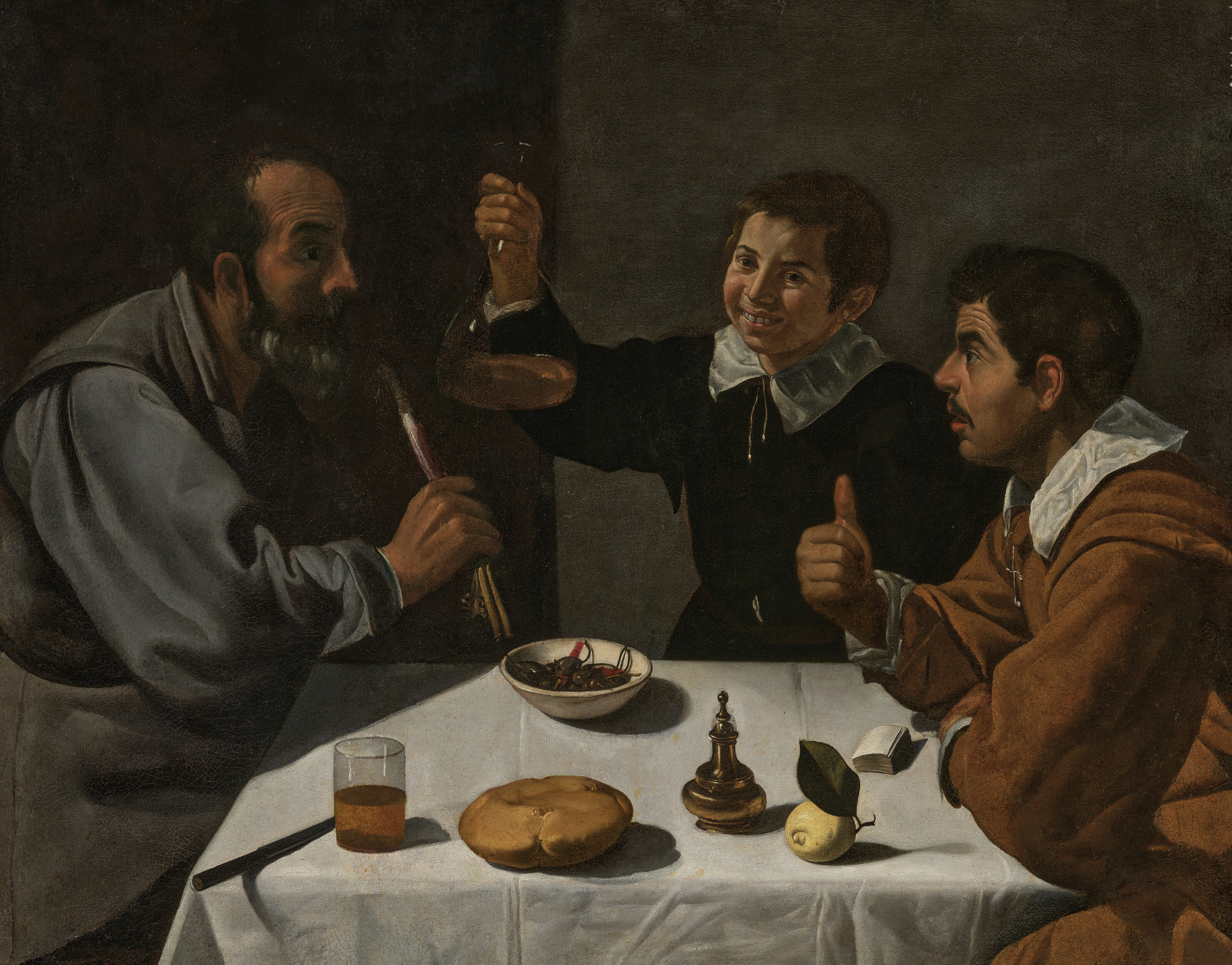 Diego Velázquez — Три фигуры за столом