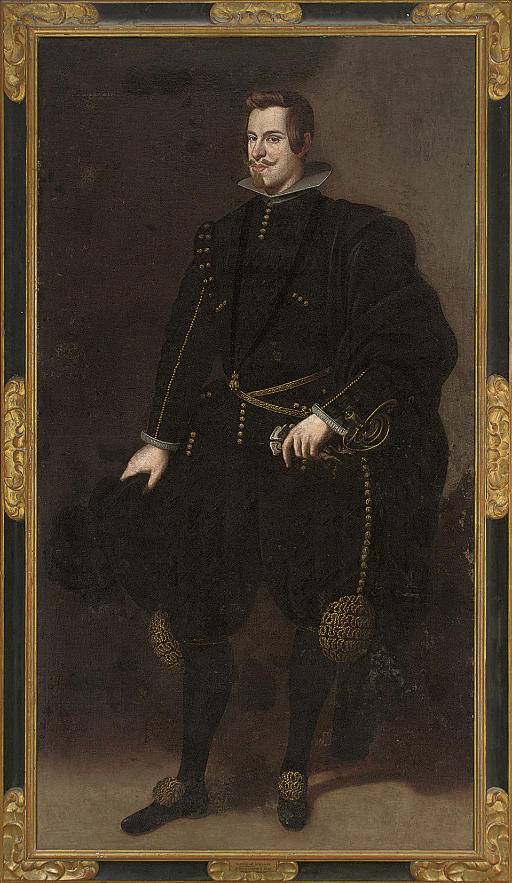 Diego Velázquez — Портрет инфанта Дона Карлоса (1607-1632) в черном камзоле и бриджах с розовой отделкой