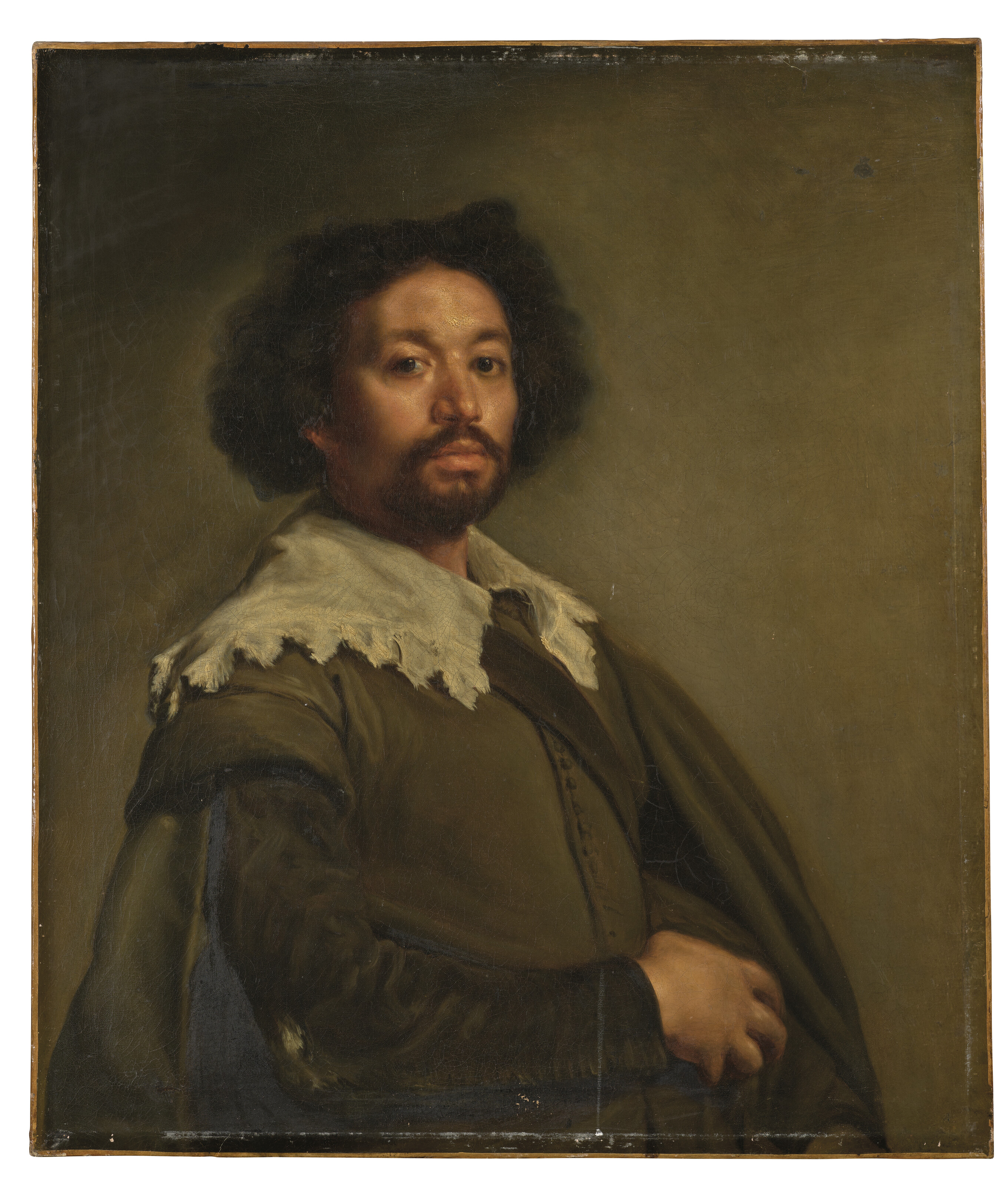 Diego Velázquez — Портрет Хуана де Парехи (1606-1670), в миниатюре