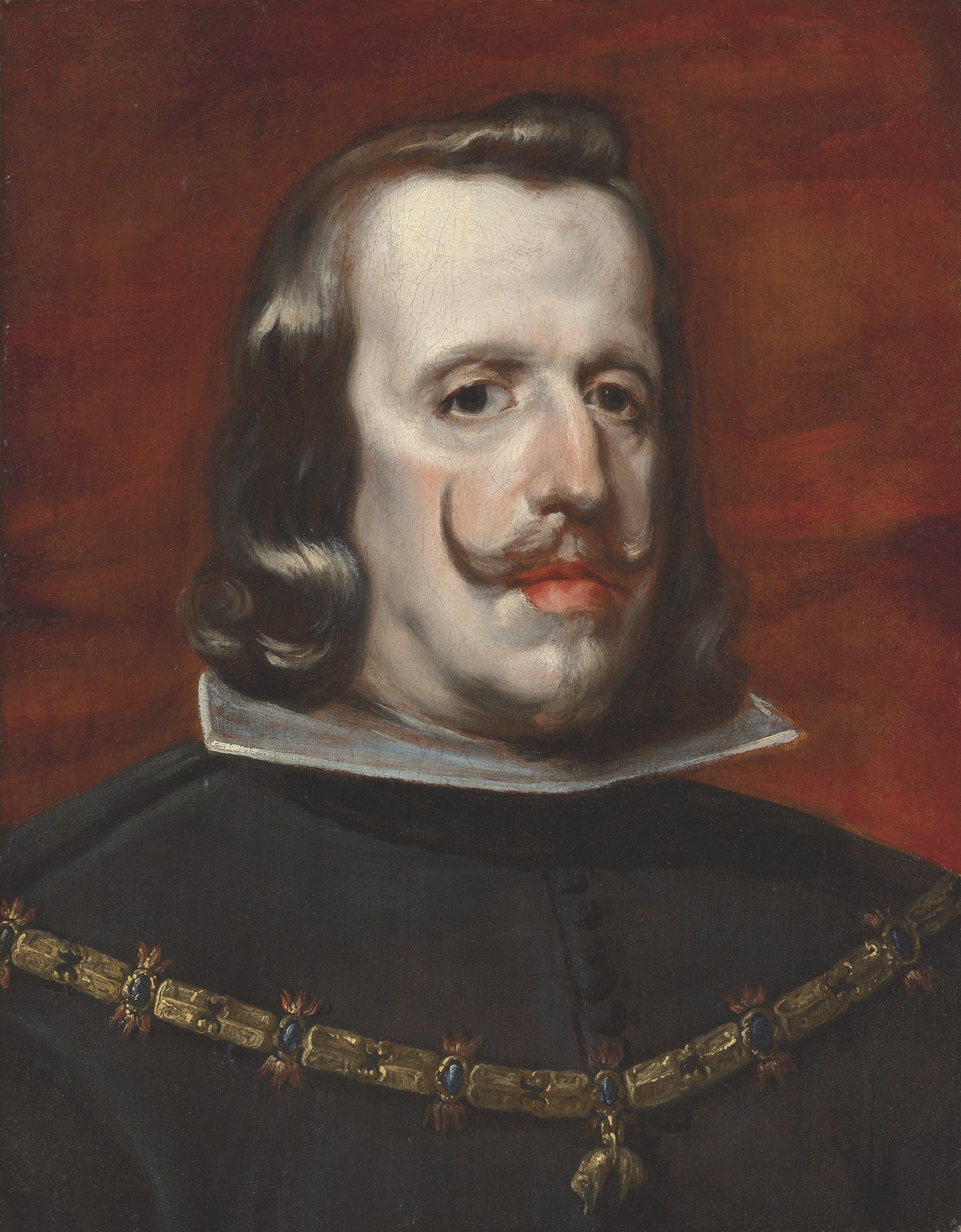 Diego Velázquez — Портрет Филиппа IV Испанского (1605-1665), во весь рост, с орденом Золотого руна