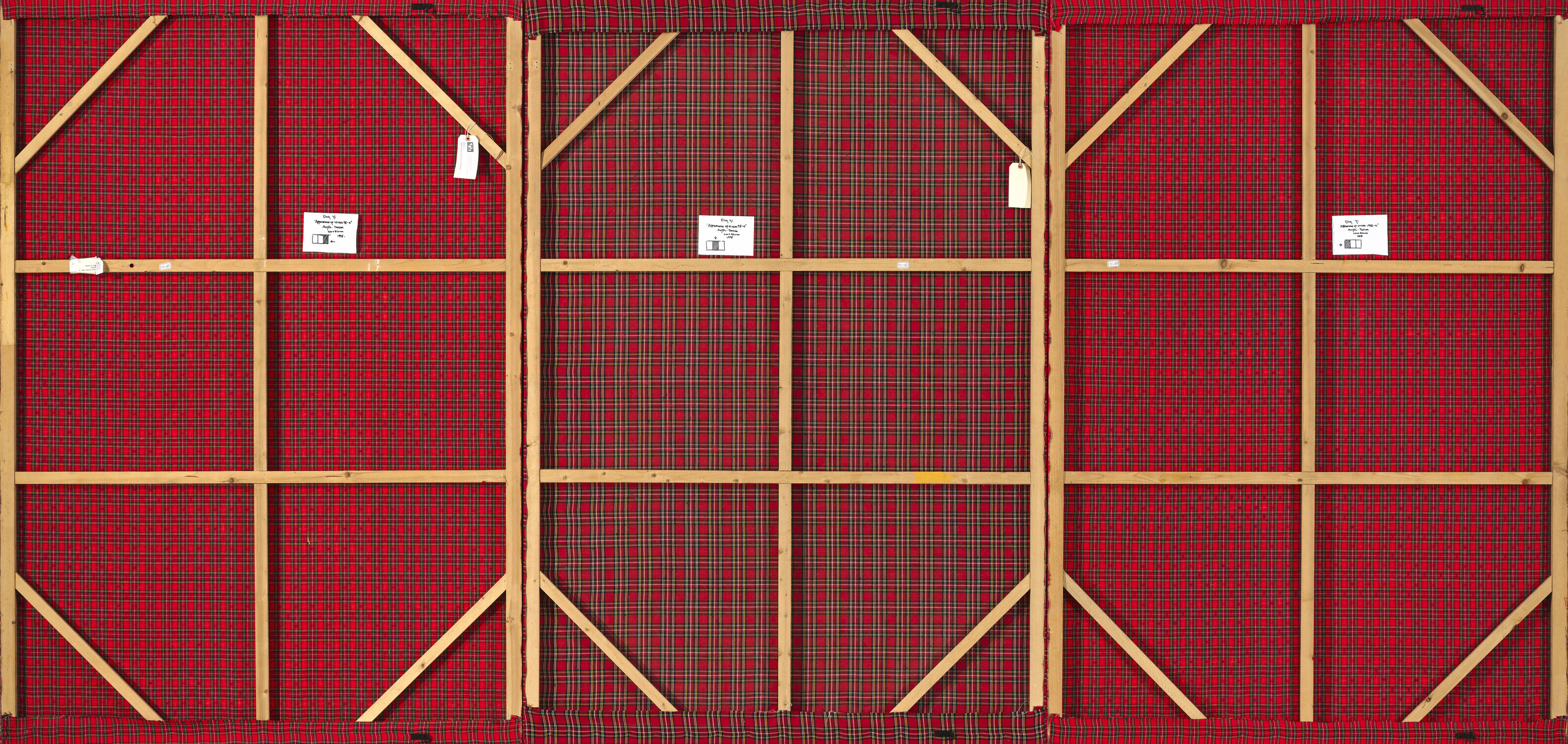 Ding Yi — Внешний вид крестов 98-4 - Триптих, изображение 2
