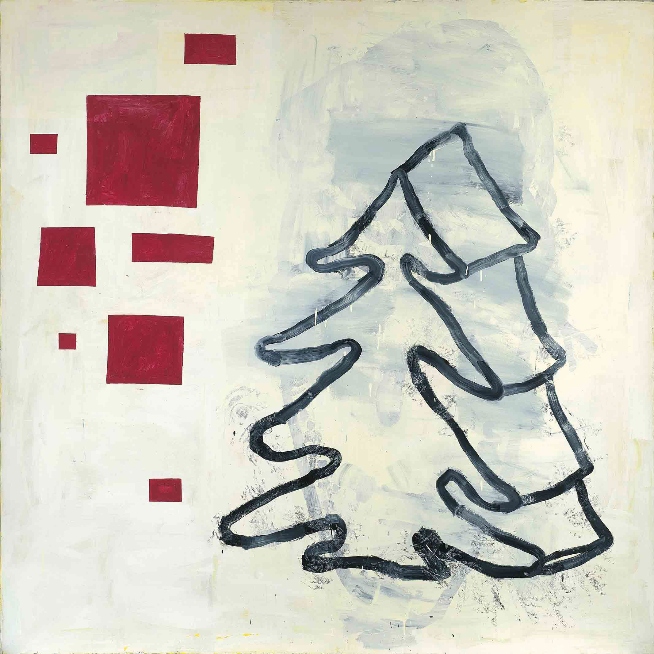 Donald Baechler — Abstraktes Bild mit Baum (Абстрактная живопись деревом)