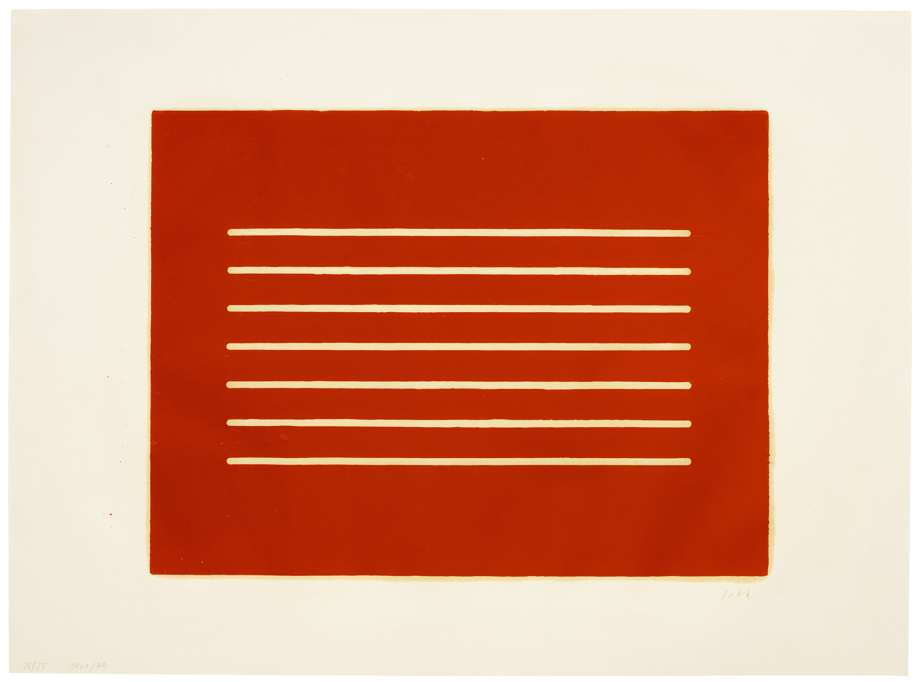 Donald Judd — Без названия: один отпечаток