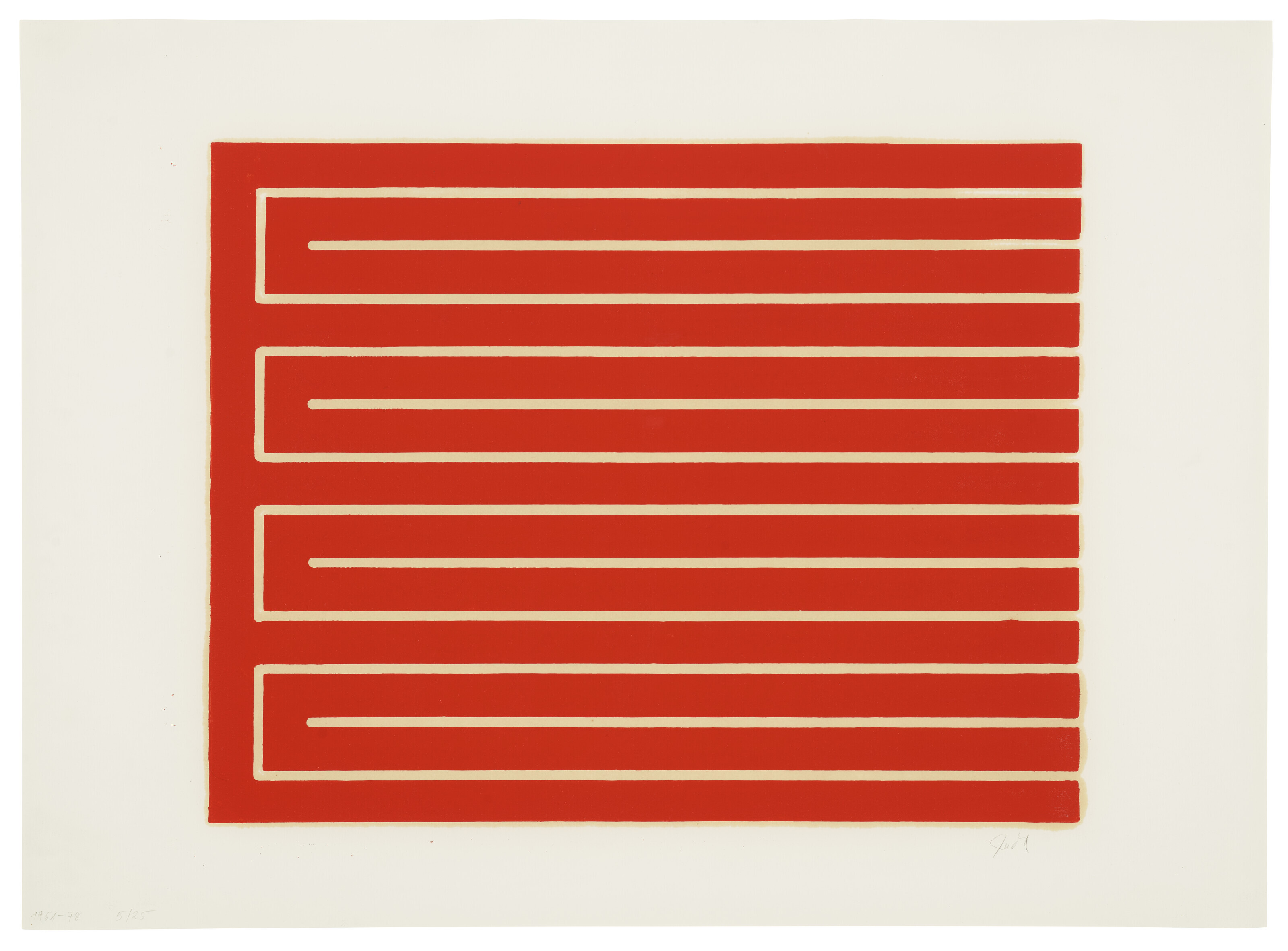 Donald Judd — Без названия : один отпечаток, изображение 1