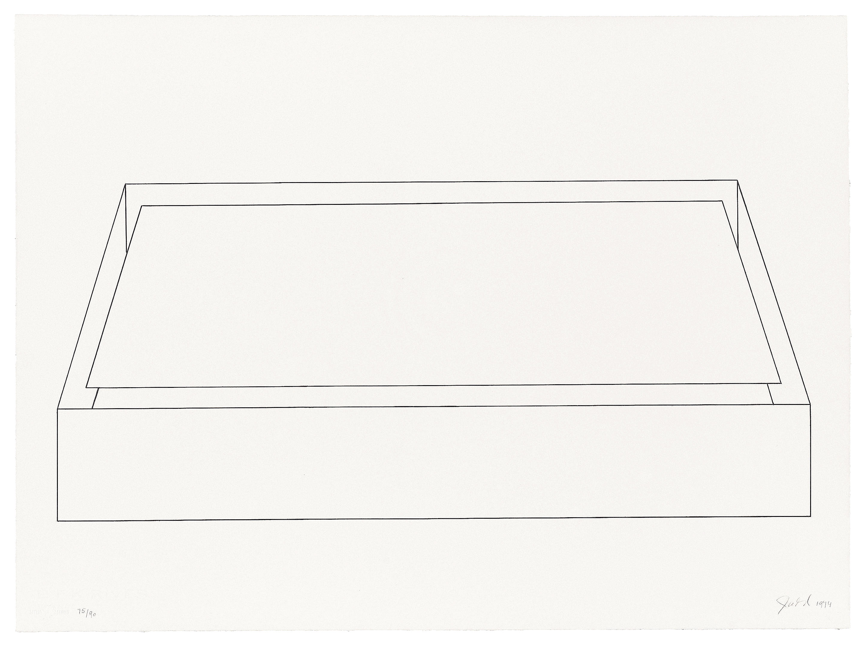 Donald Judd — Без названия, из "Оммажа Пикассо"