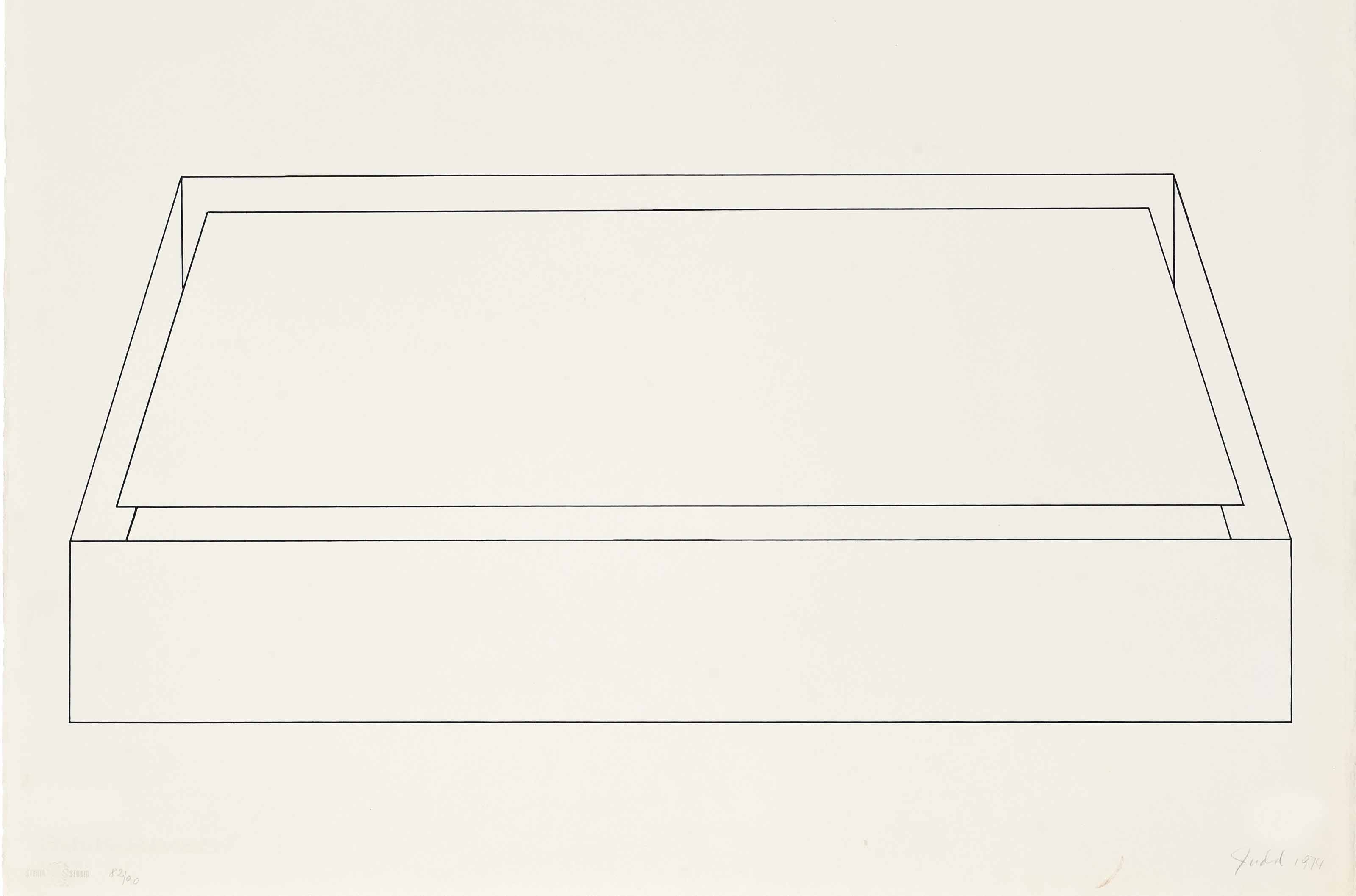 Donald Judd — Без названия, от: Hommage à Picasso