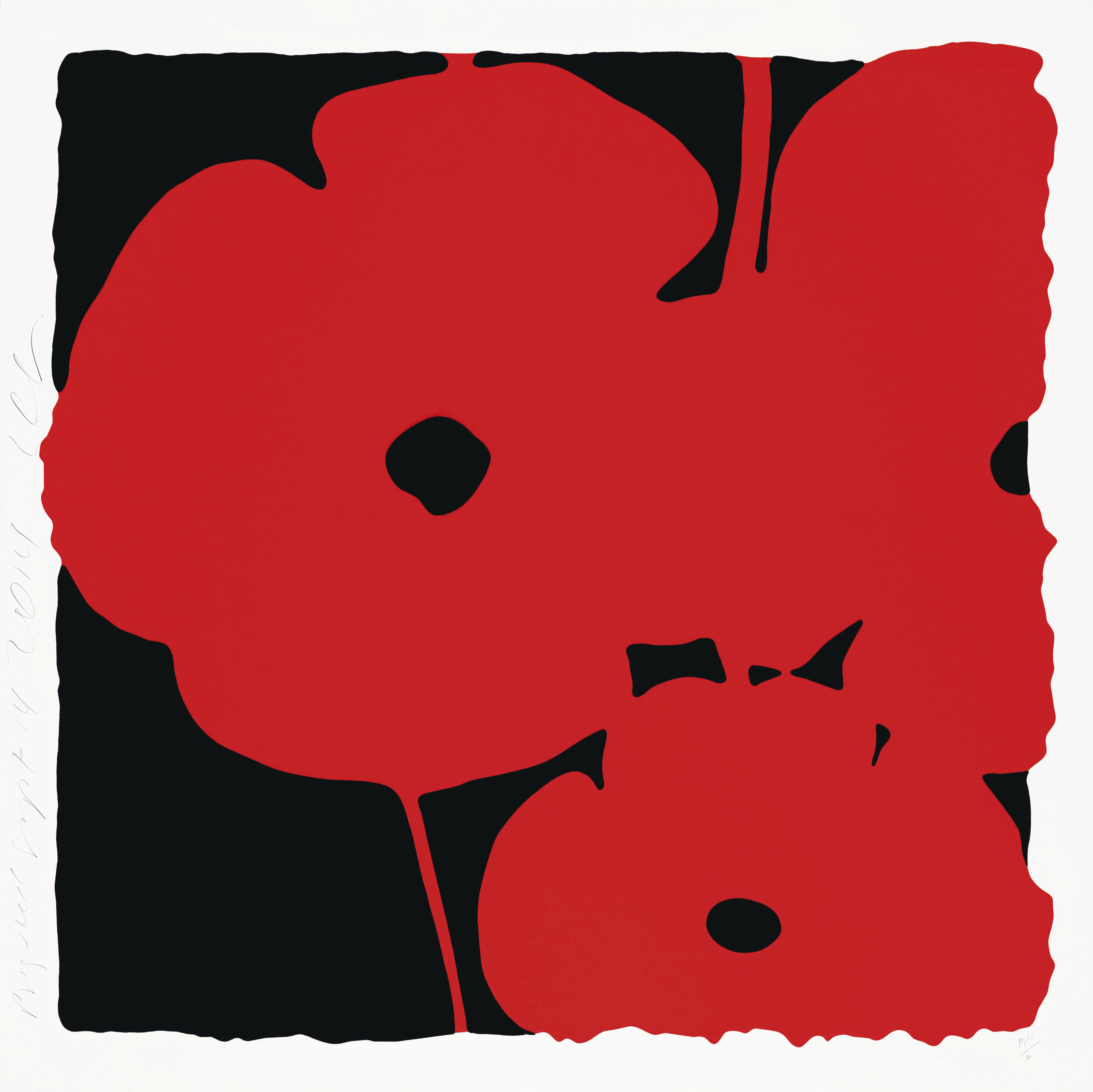 Donald Sultan — Big Red, 14 сентября 2014, из Big Poppies