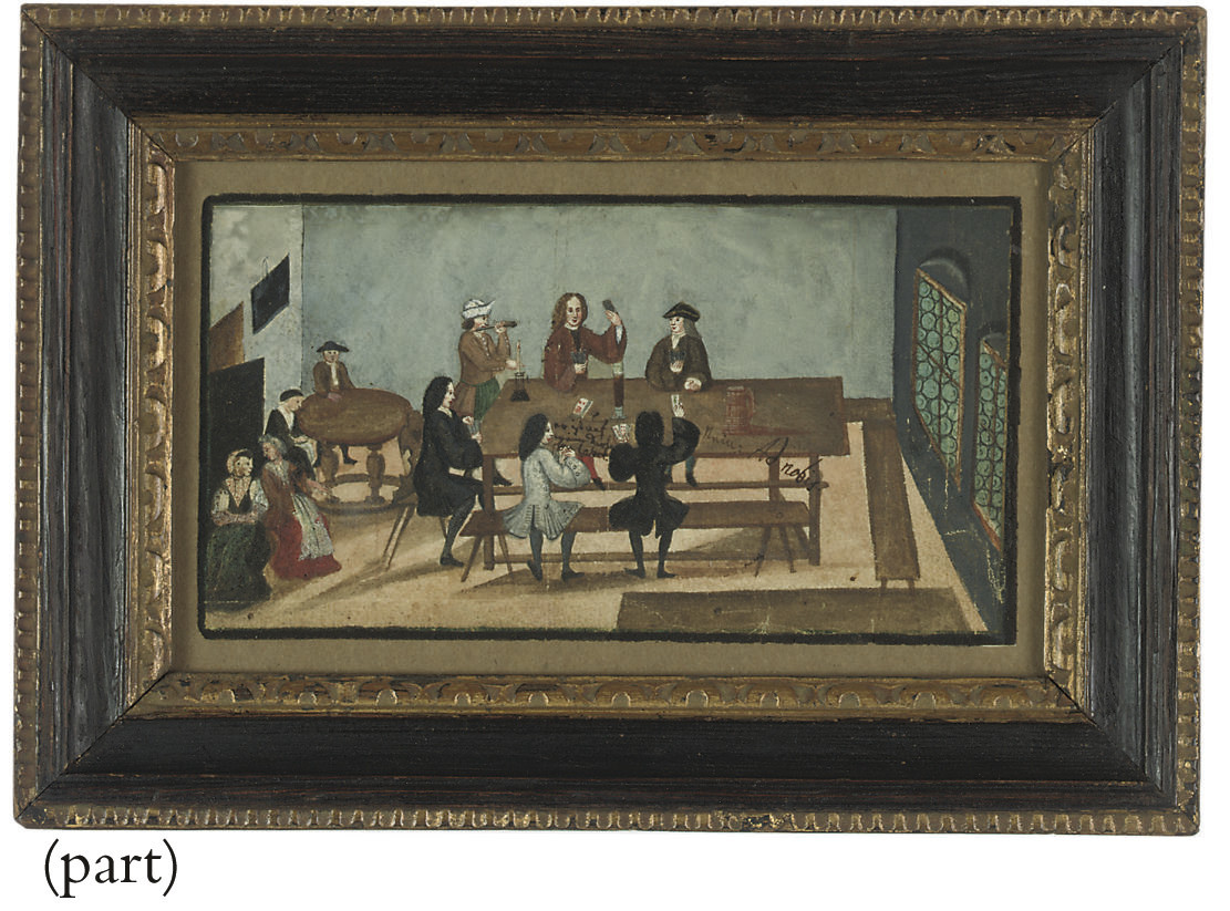 Dutch School — Партию в карты ; и в кофейне