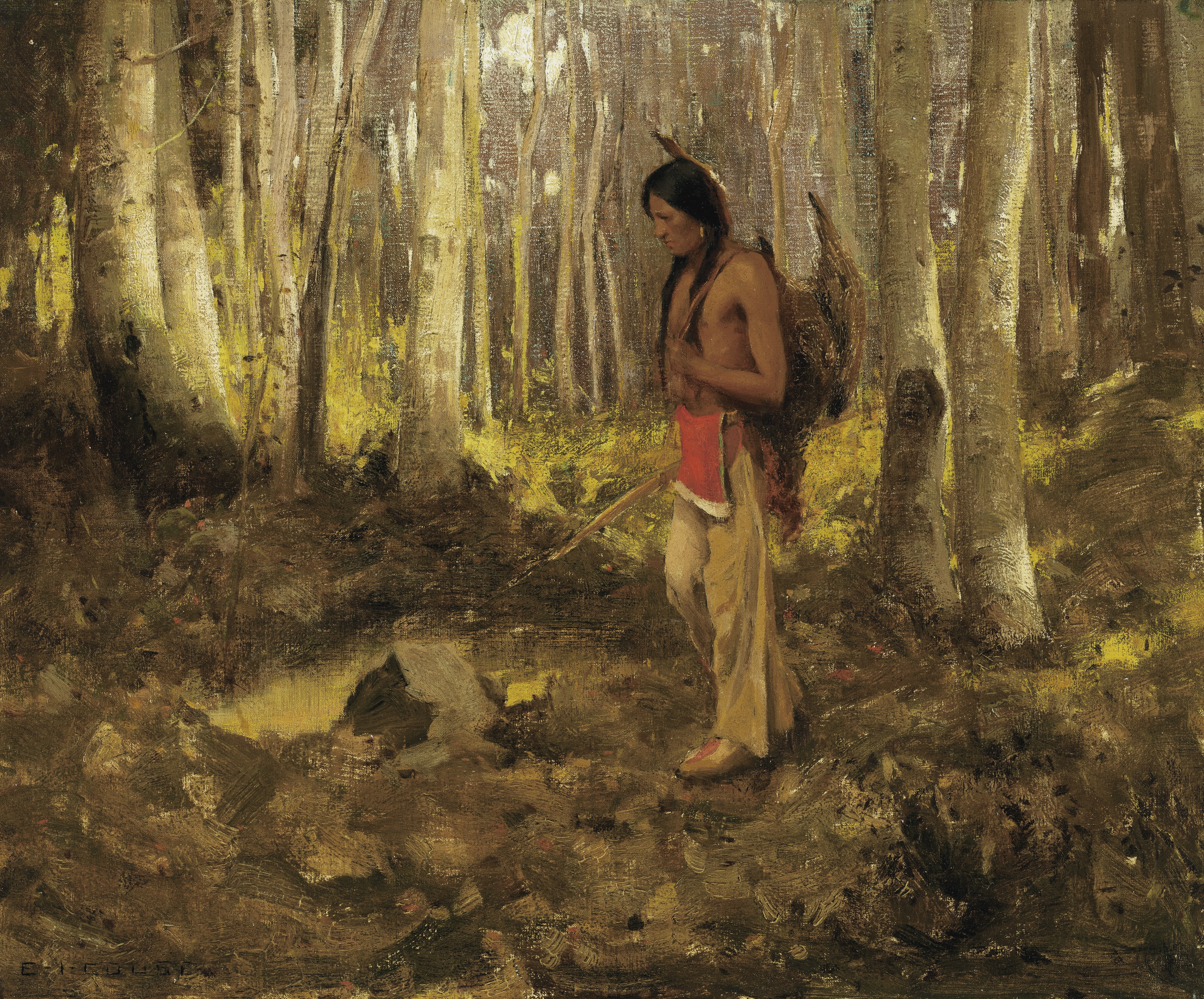 Eanger Irving Couse — Охотник на индеек