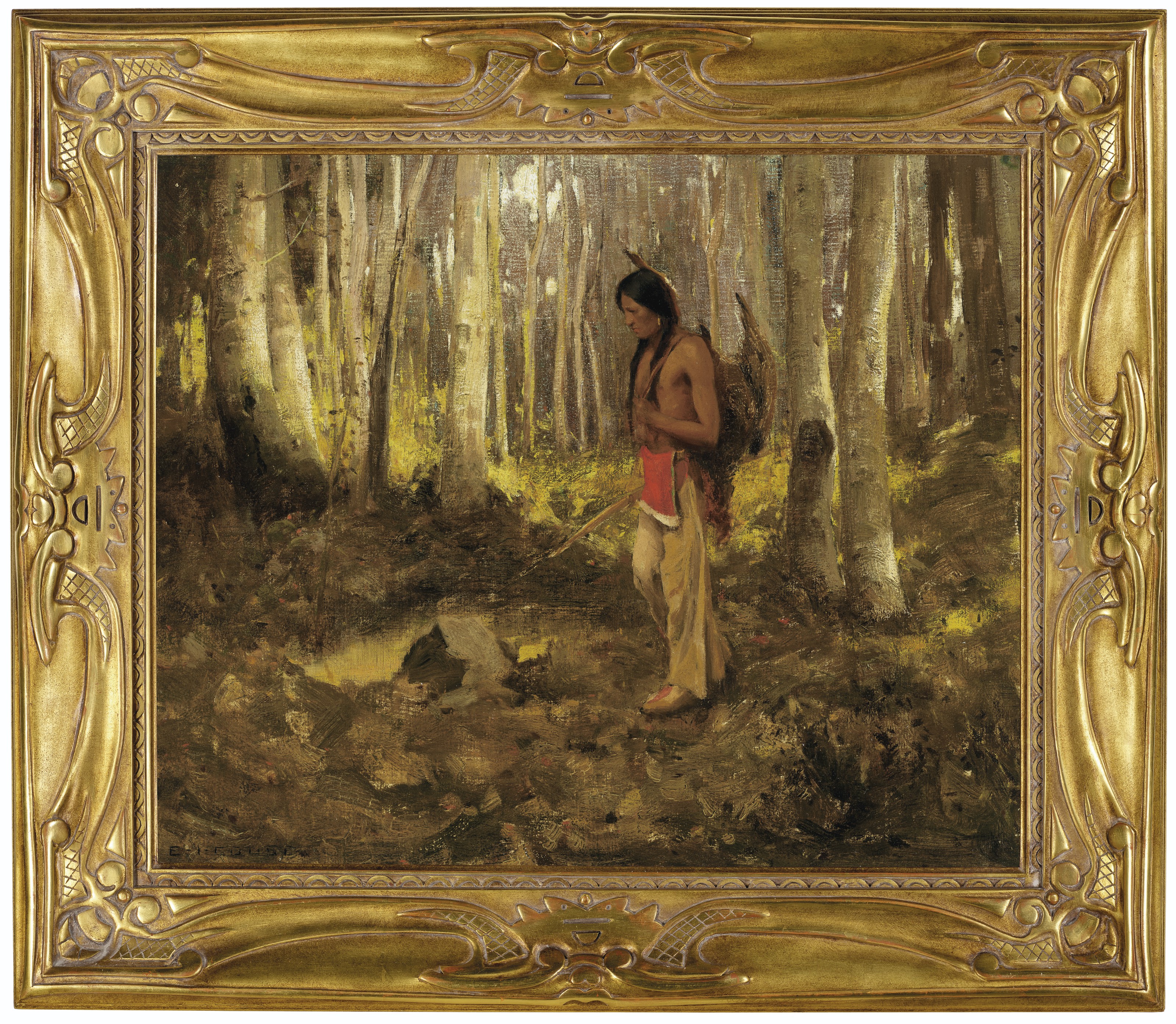 Eanger Irving Couse — Охотник на индеек, изображение 2