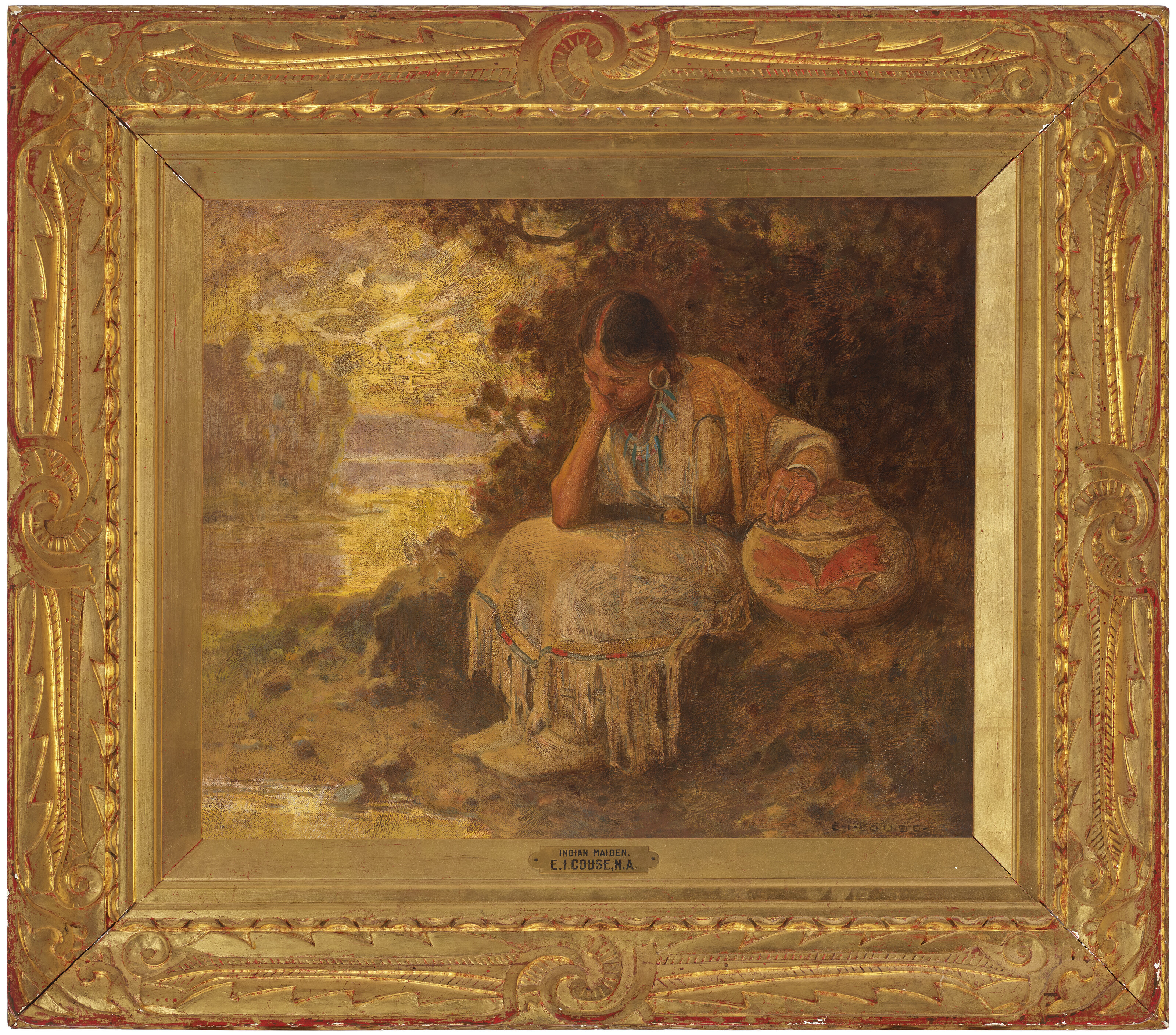 Eanger Irving Couse — Индийская девушка, изображение 2