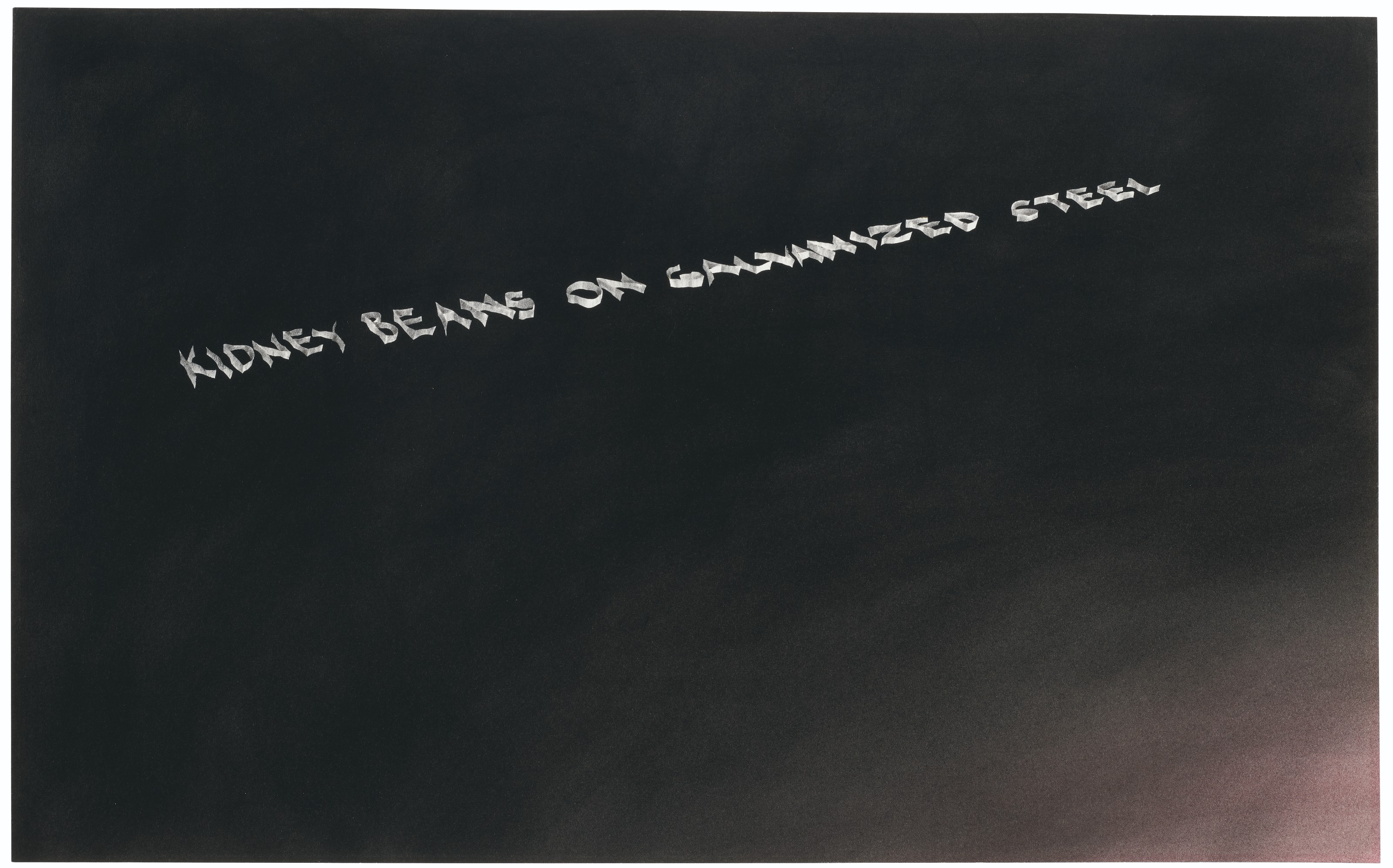 Ed Ruscha — Фасоль на оцинкованной стали