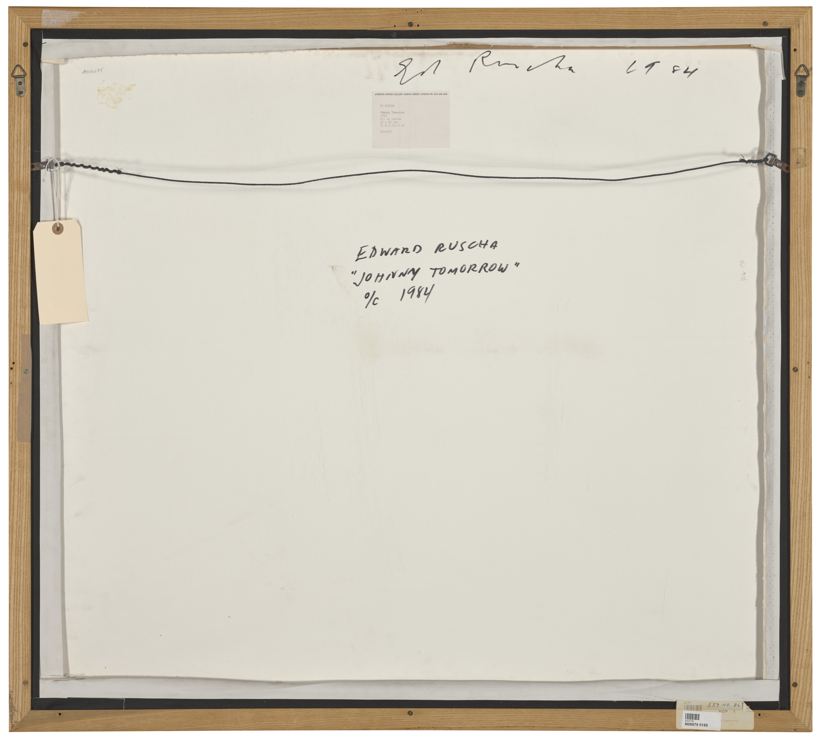Ed Ruscha — Джонни Завтра, изображение 3