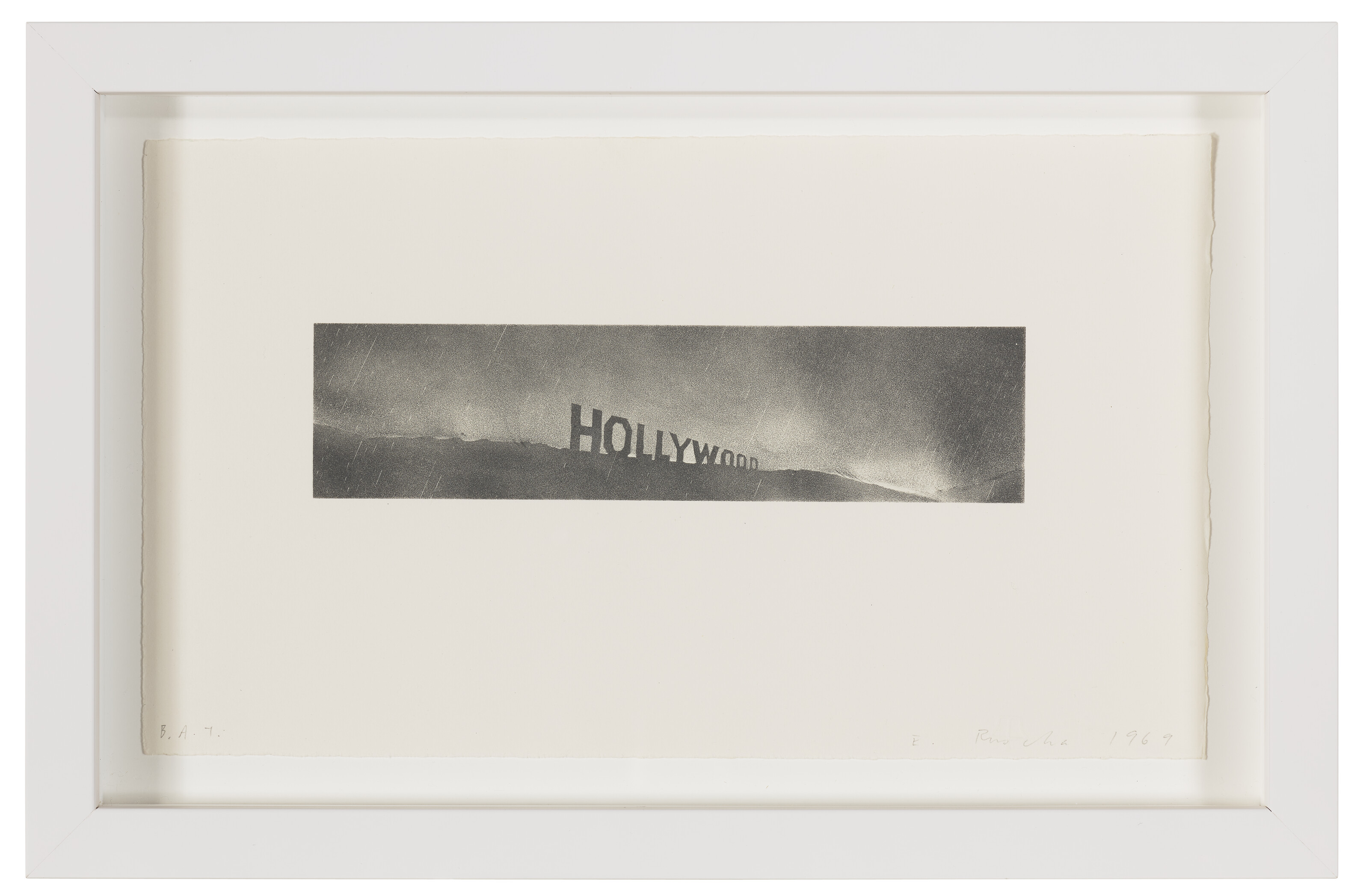Ed Ruscha — Голливуд под дождем, изображение 2