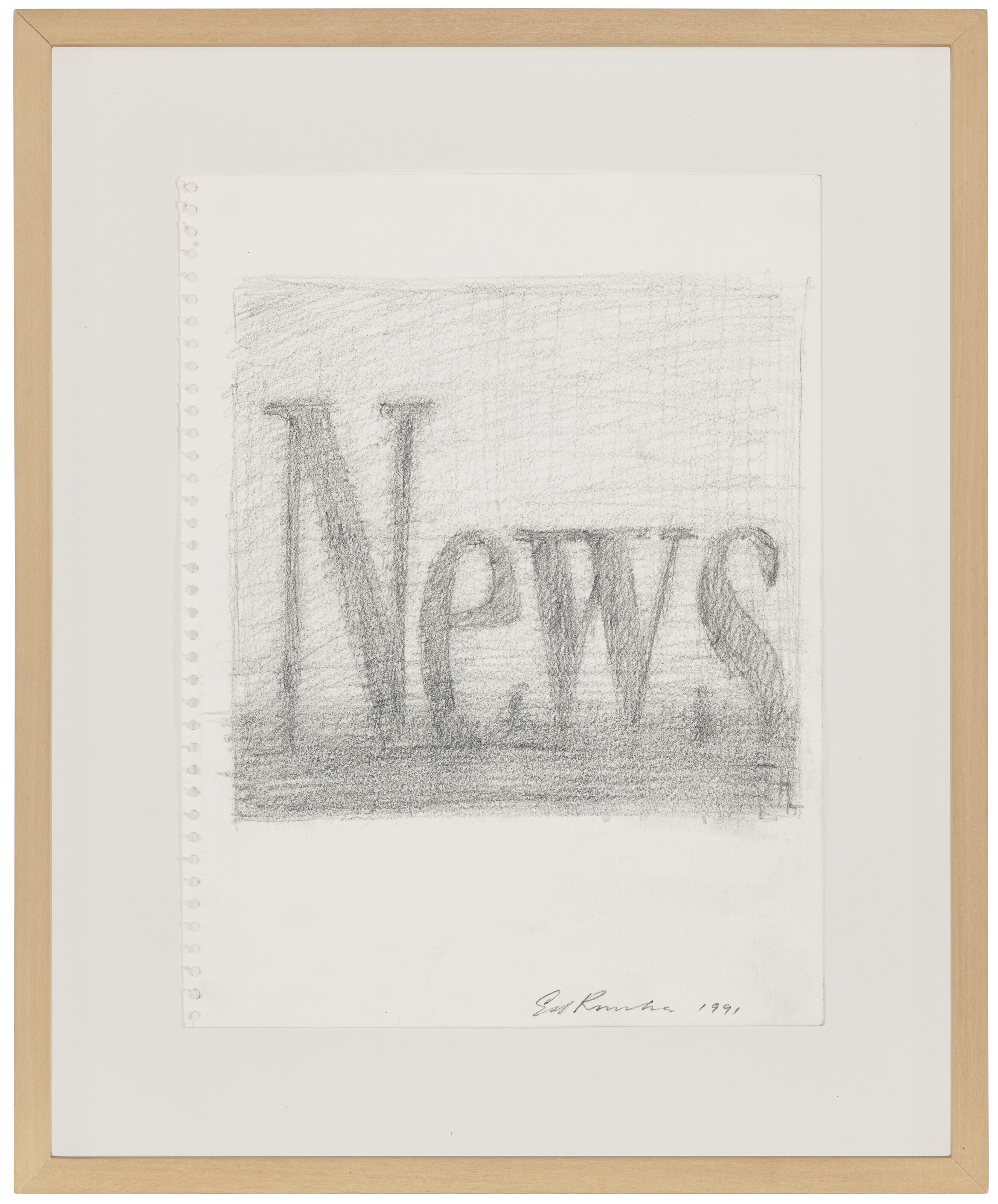 Ed Ruscha — Новости (справа); Изучение компаса (слева), изображение 2