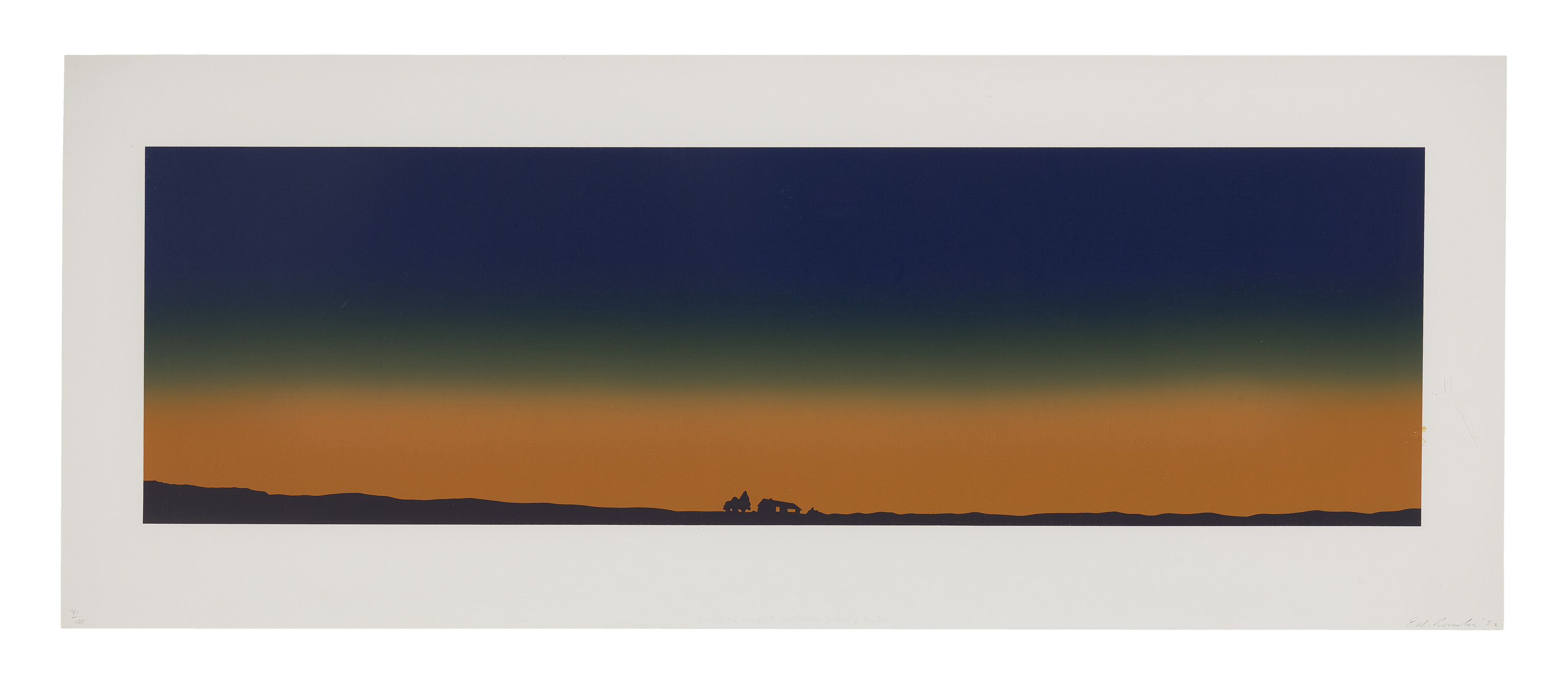 Ed Ruscha — Дом с полной электронной системой безопасности, изображение 1