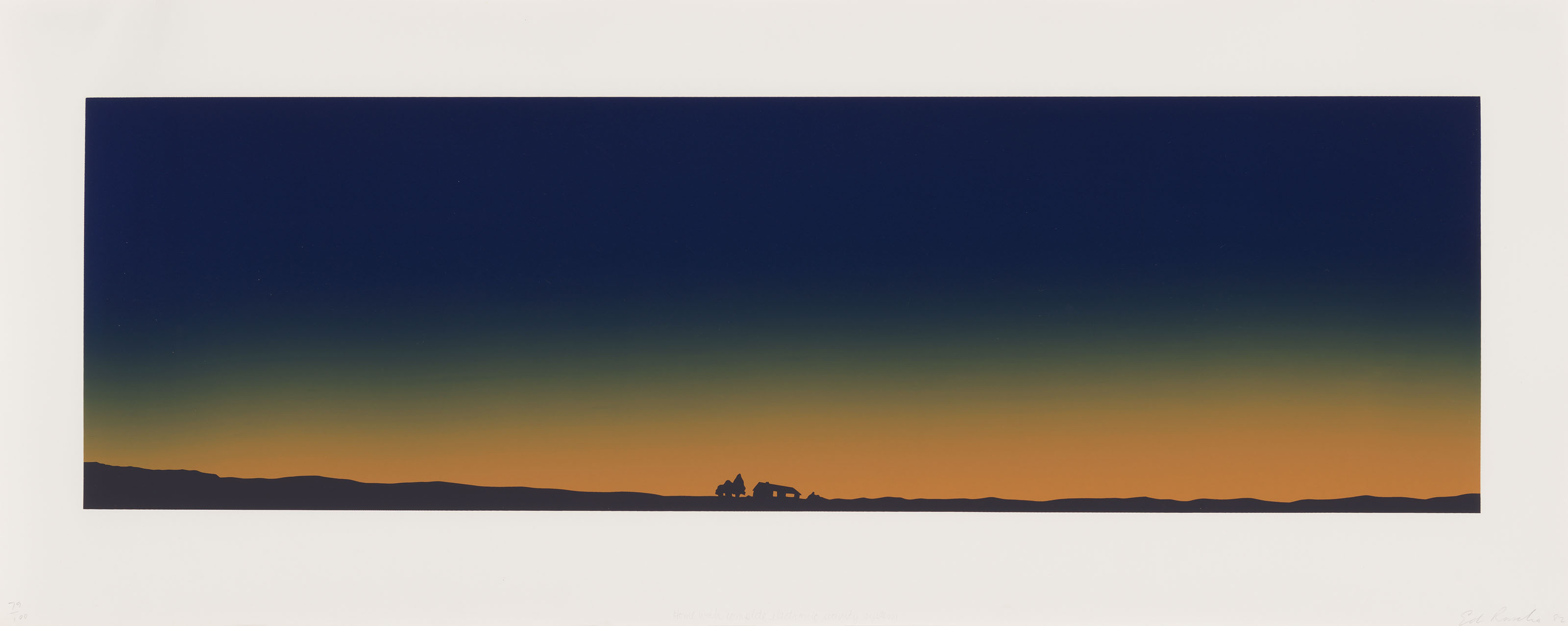 Ed Ruscha — Дом с полной электронной системой безопасности