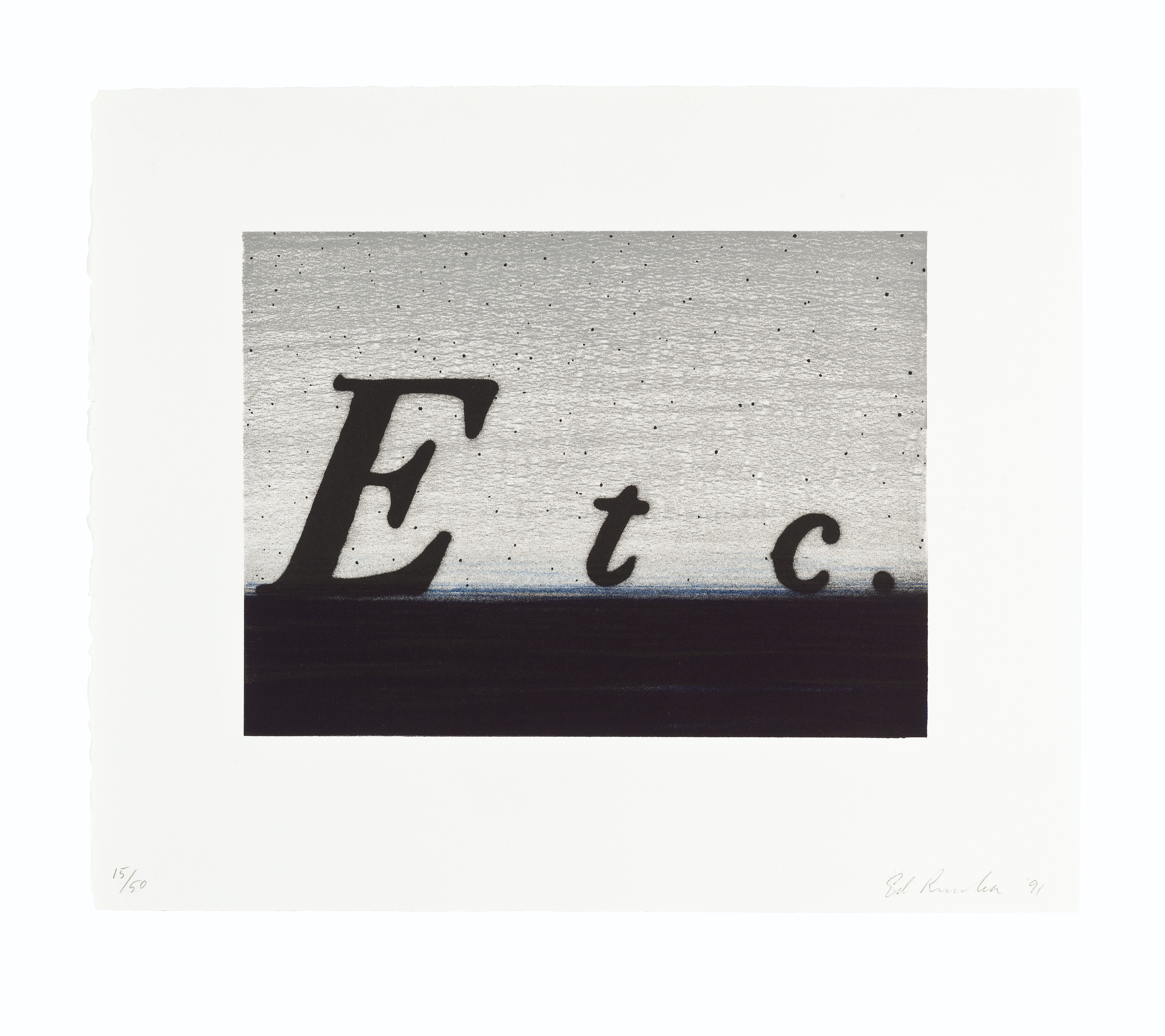 Ed Ruscha — И т.д.; Если; Юг; Вопрос и ответ, изображение 2