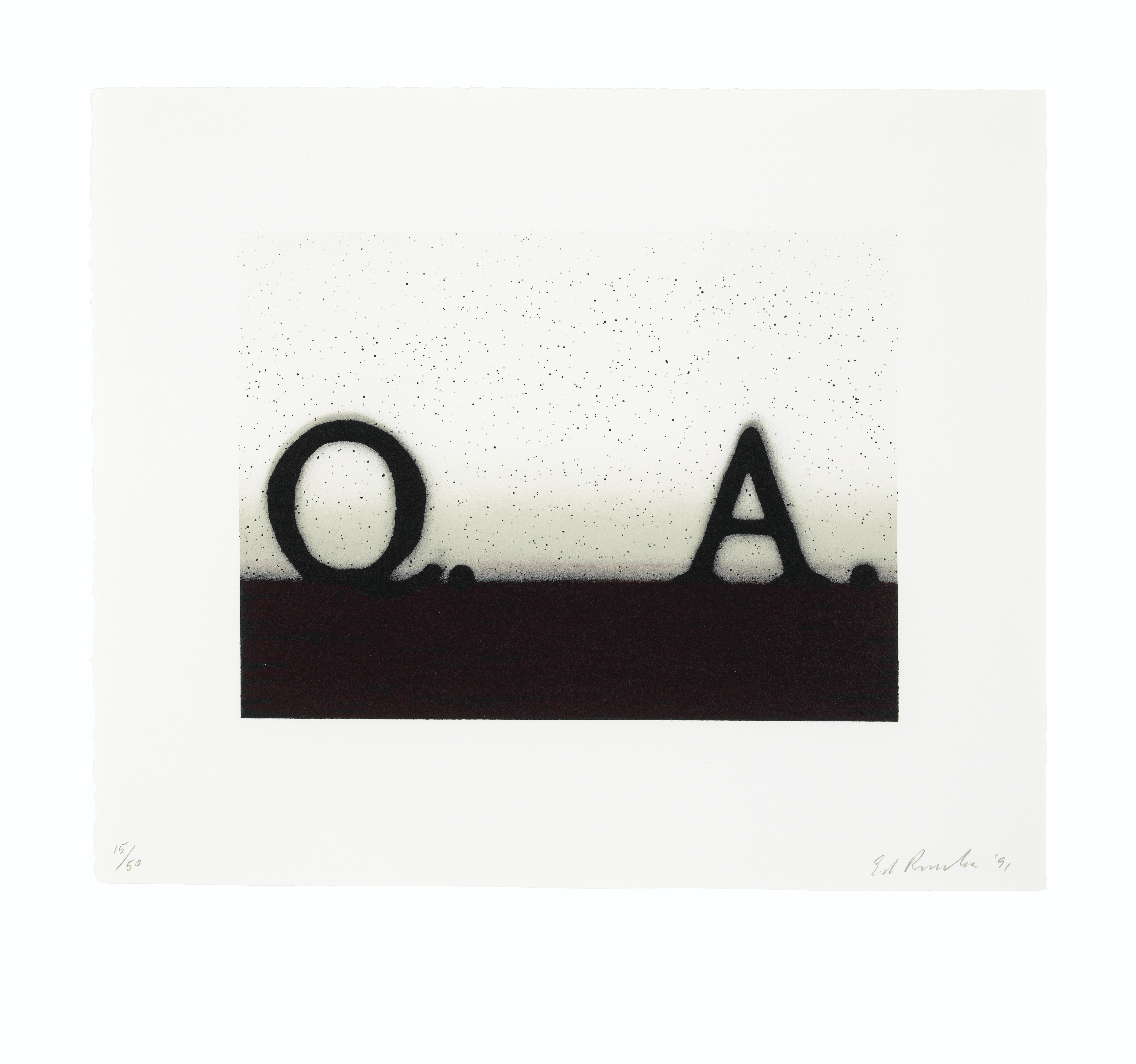 Ed Ruscha — И т.д.; Если; Юг; Вопрос и ответ, изображение 3