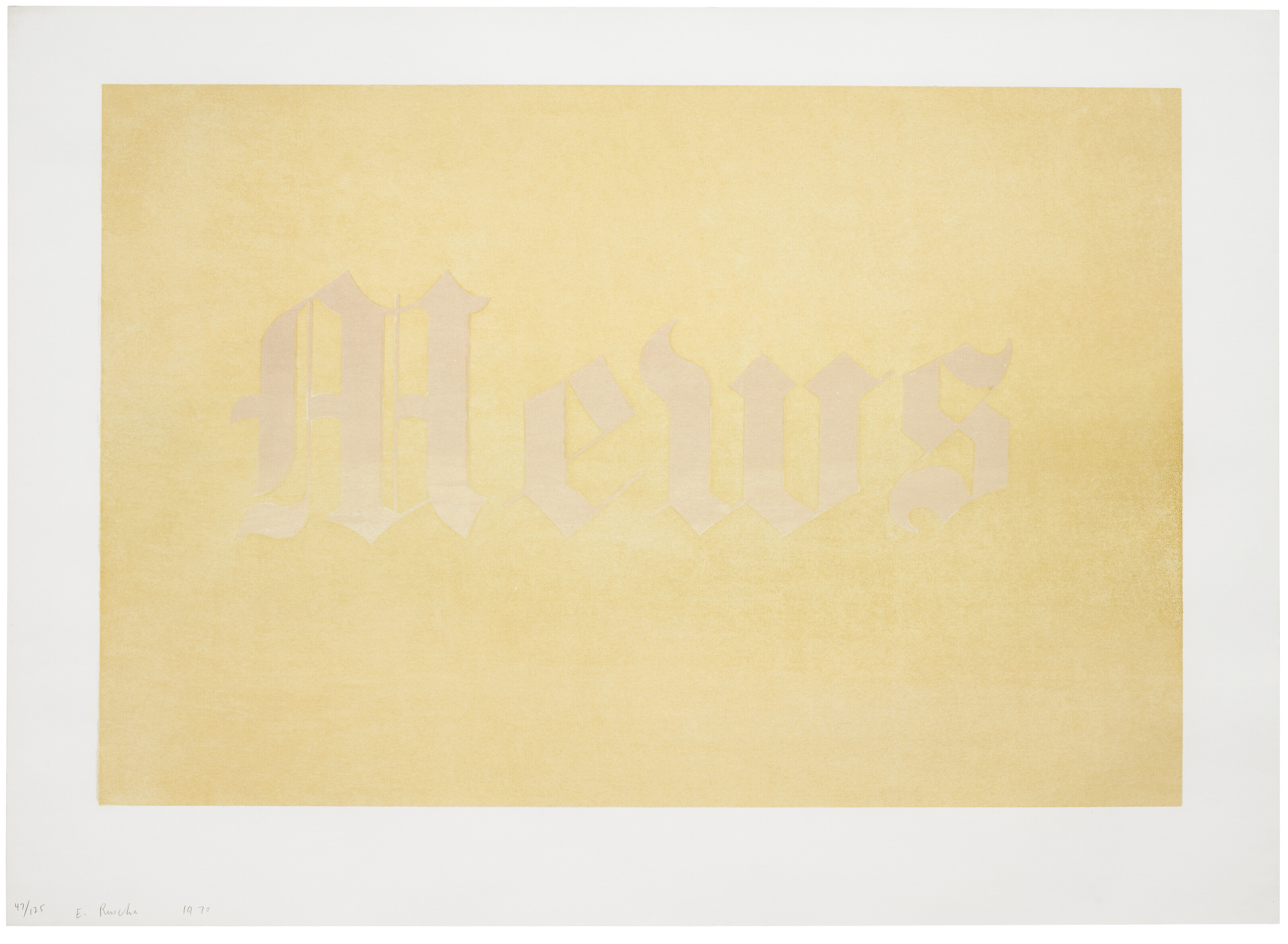 Ed Ruscha — Новости, Конюшни, Скамьи, Пиво, рагу и сборы, изображение 3