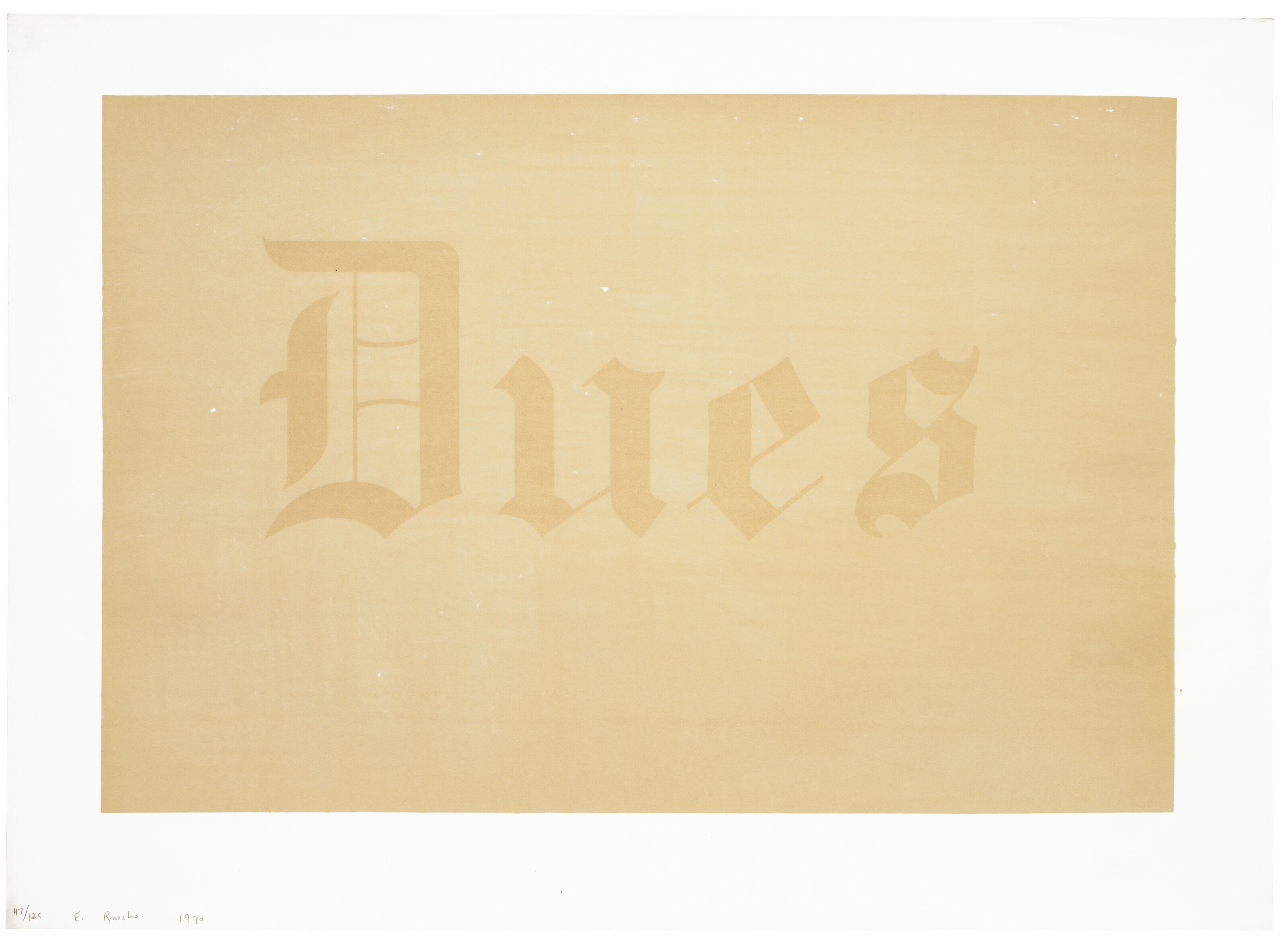 Ed Ruscha — Новости, Конюшни, Скамьи, Пиво, рагу и сборы, изображение 7