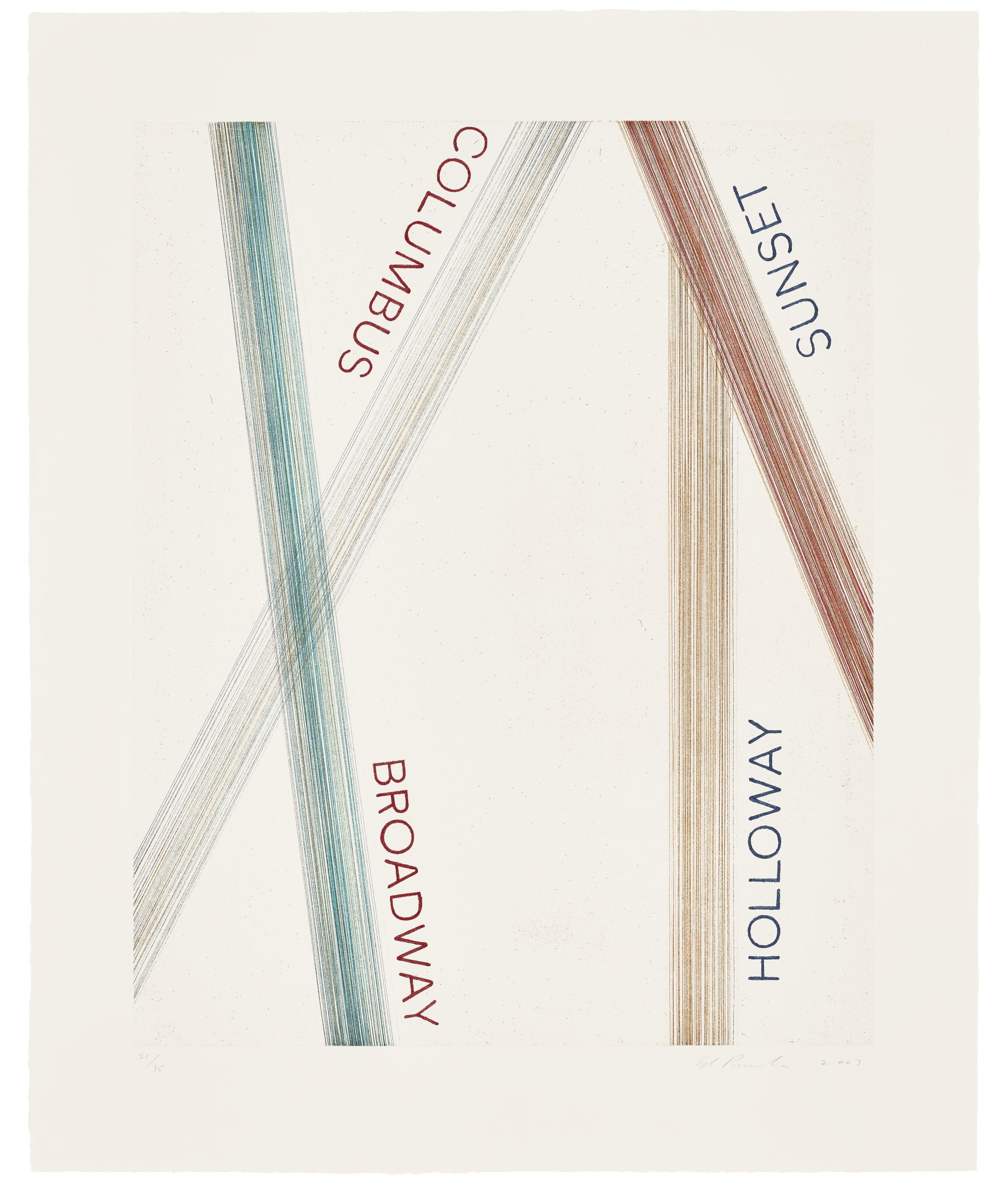 Ed Ruscha — Лос-Анджелесский футбольный клуб №3
