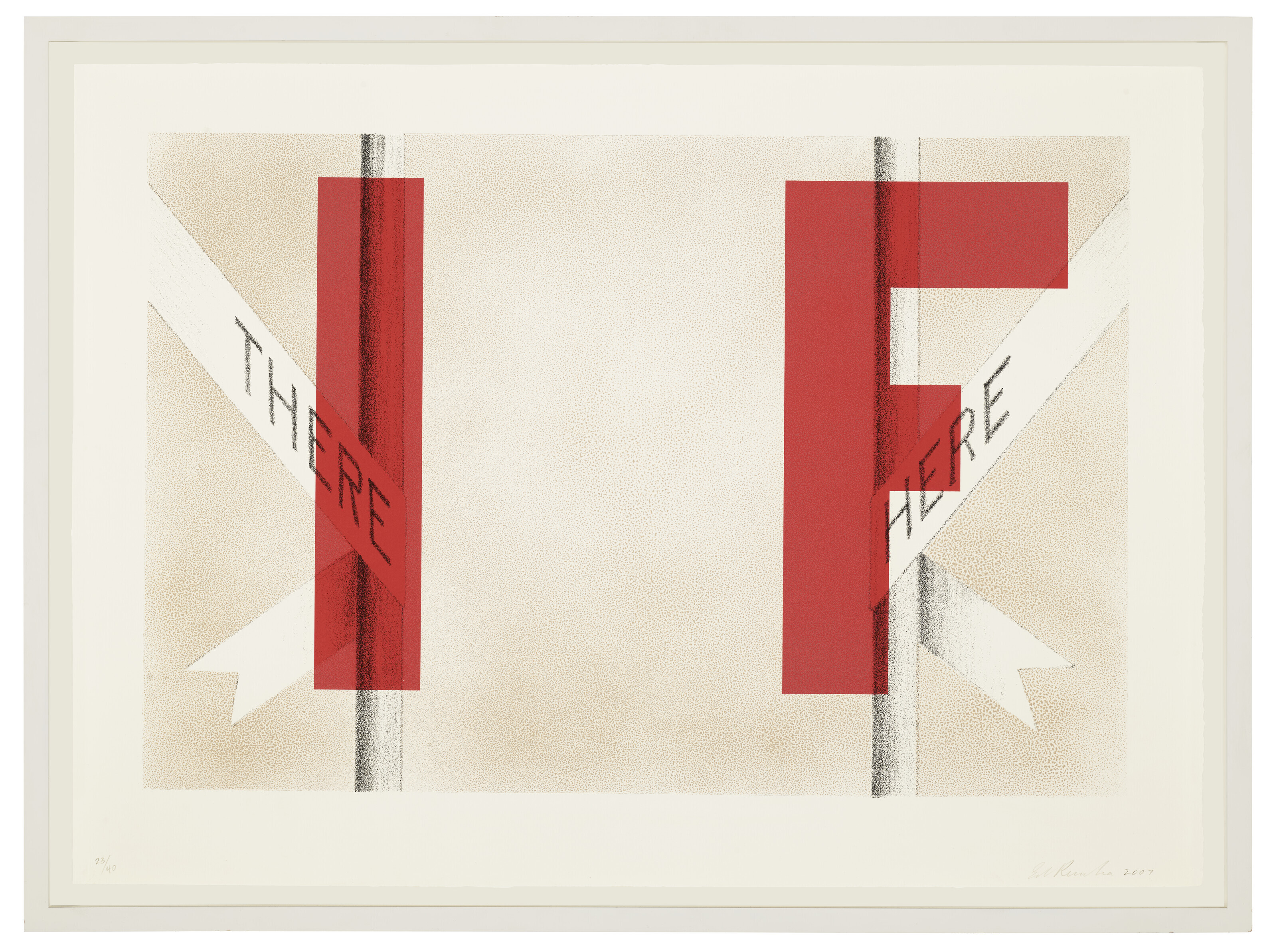 Ed Ruscha — Там и здесь, состояние II, изображение 2