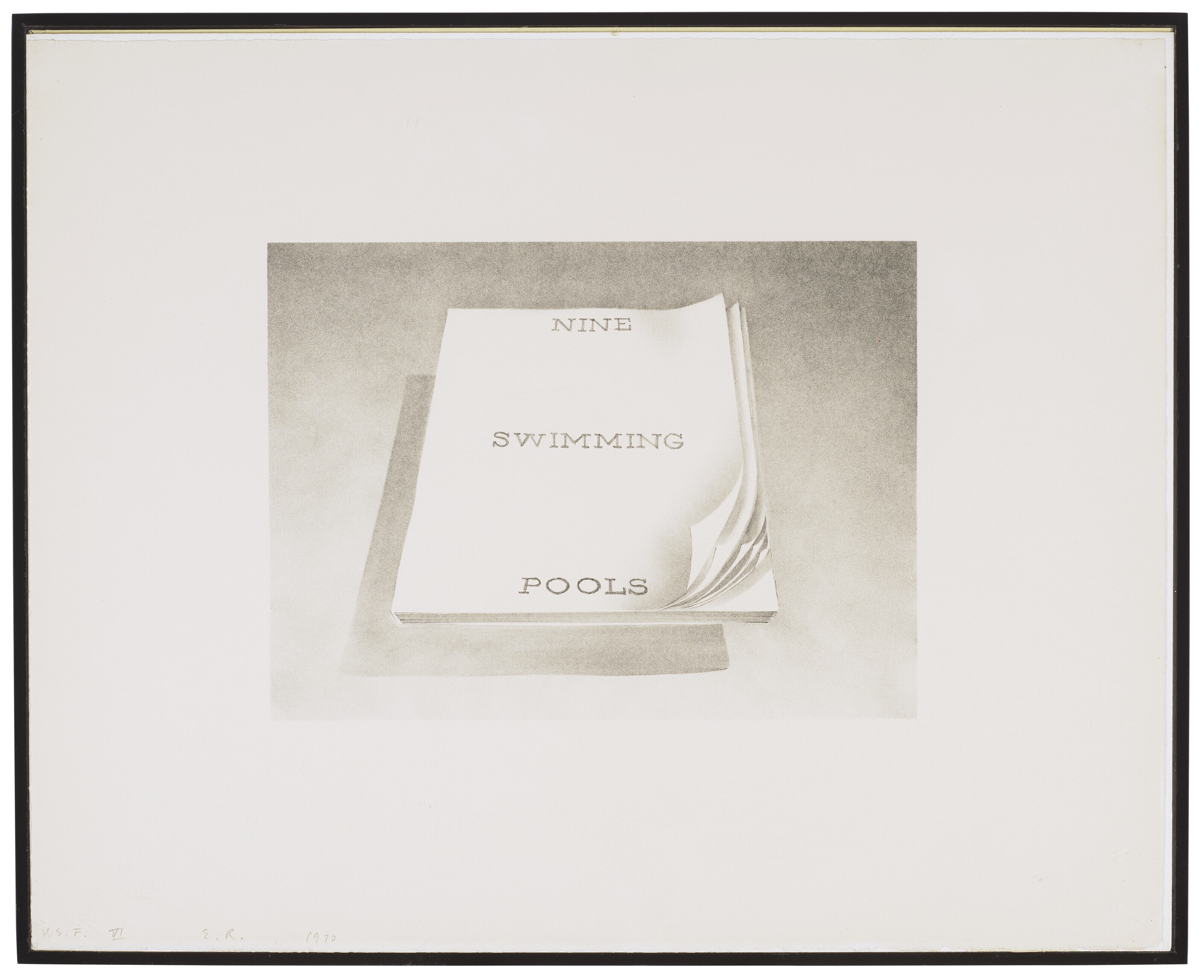 Ed Ruscha — Девять плавательных бассейнов из серии "Обложки для книг", изображение 2