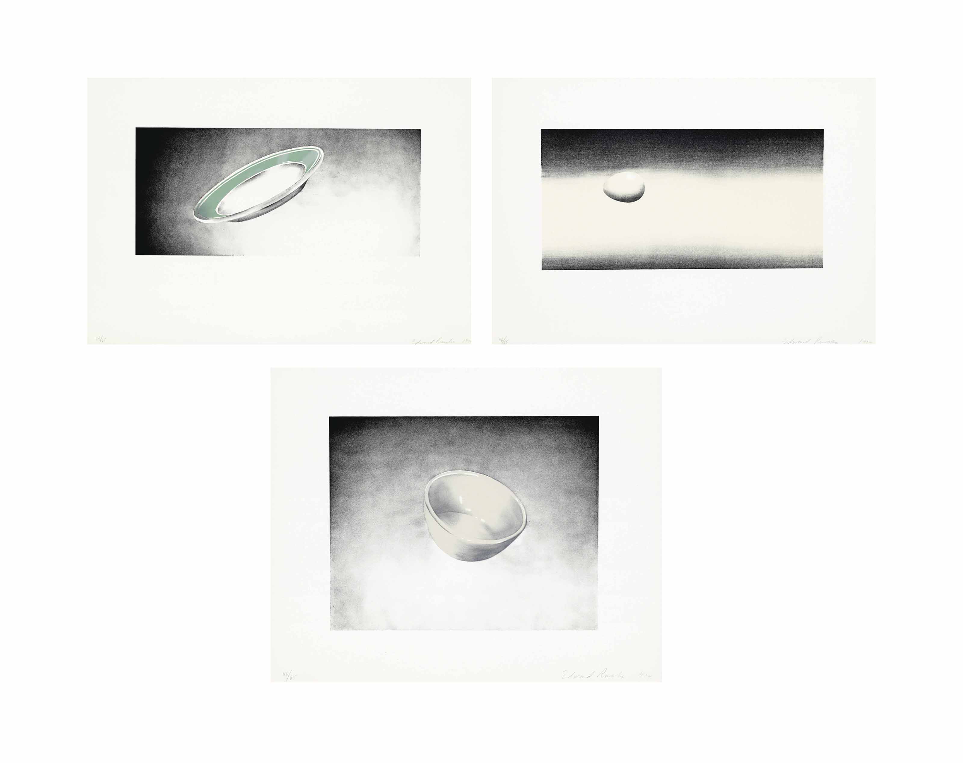 Ed Ruscha — Домашнее спокойствие : три тарелки
