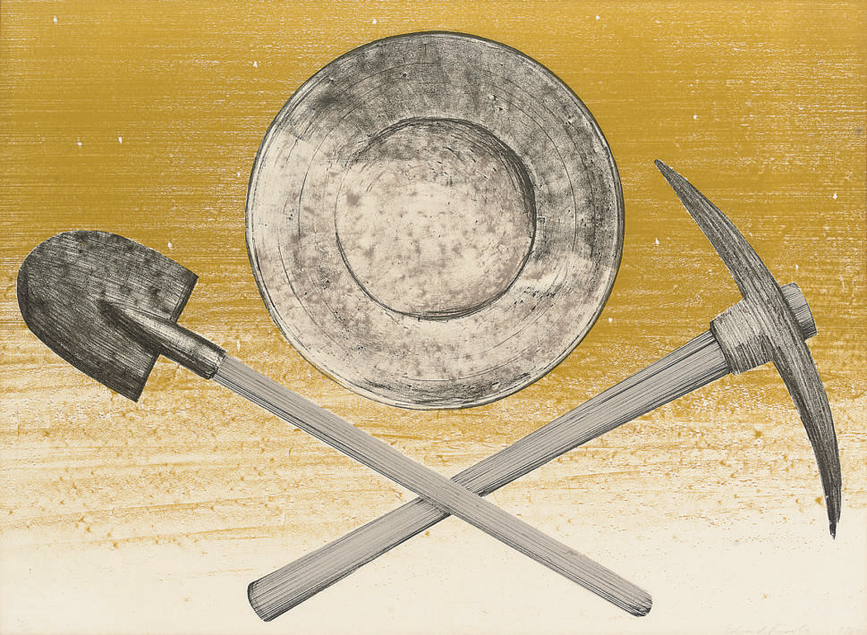 Ed Ruscha — Кирка, поддон, лопата (Engberg 107)