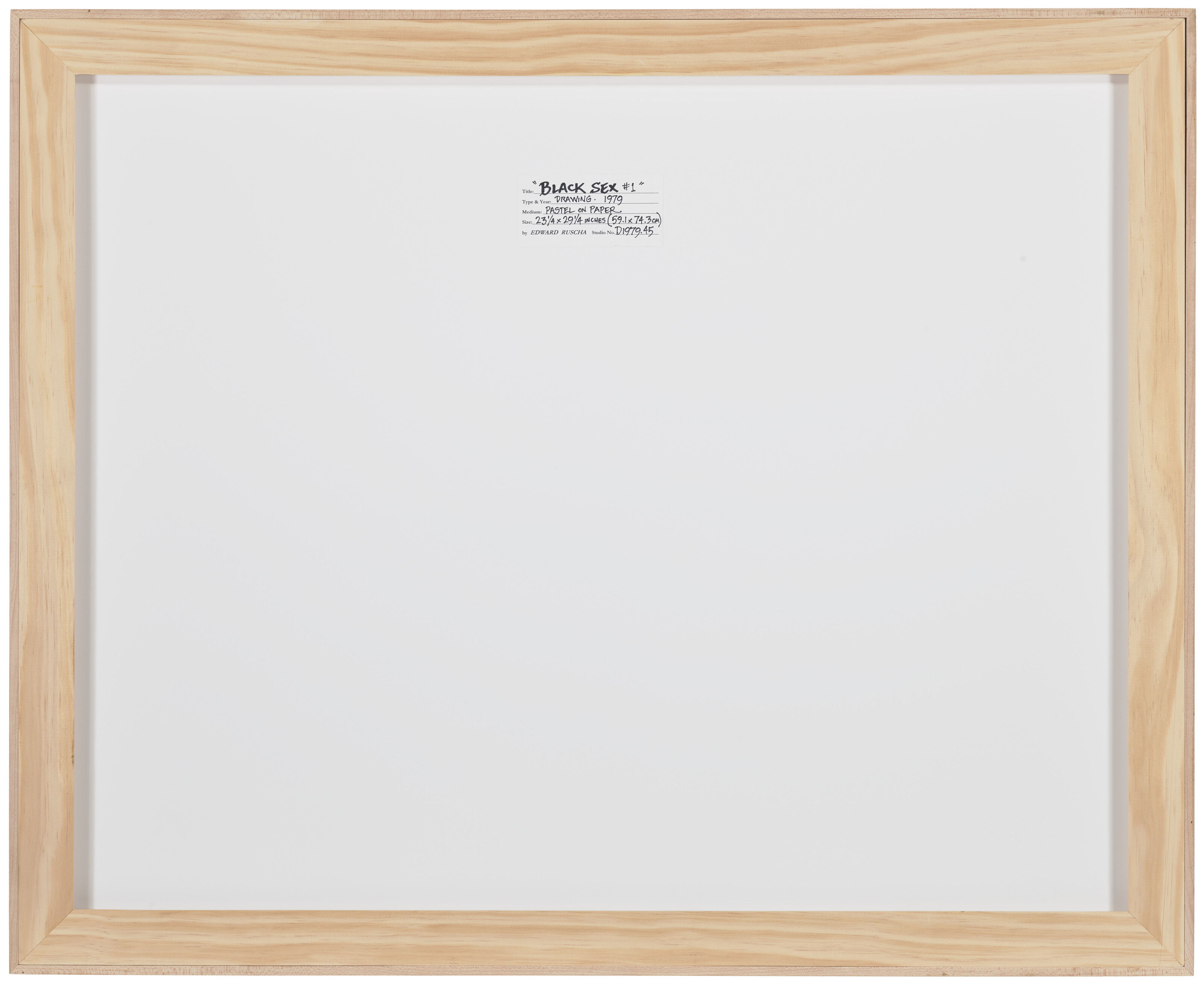 Ed Ruscha — Черный секс №1, изображение 3