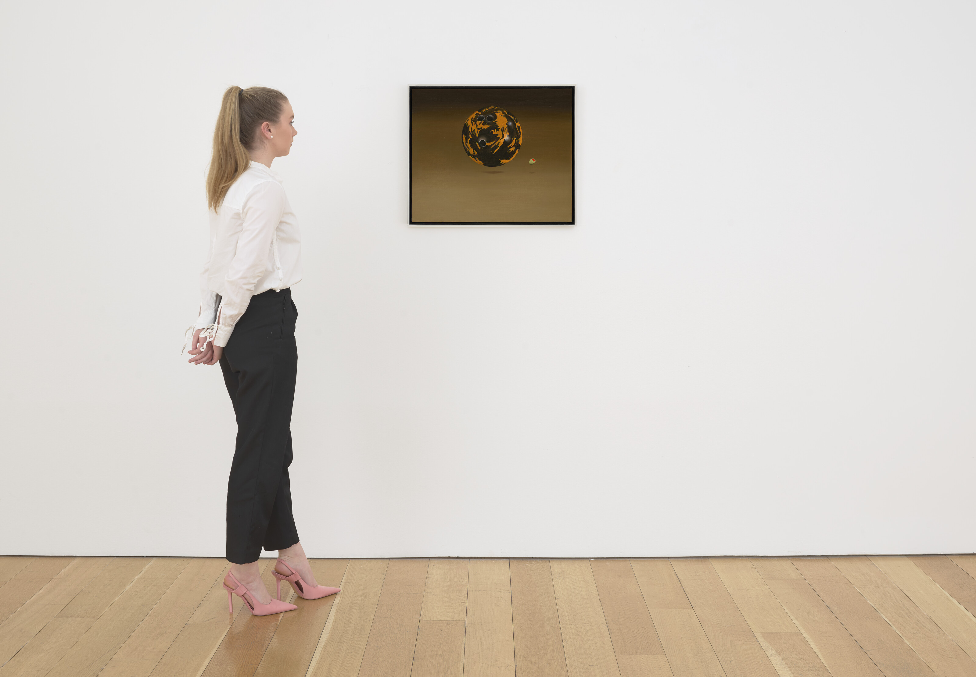 Ed Ruscha — Шар для боулинга, оливковый, изображение 4