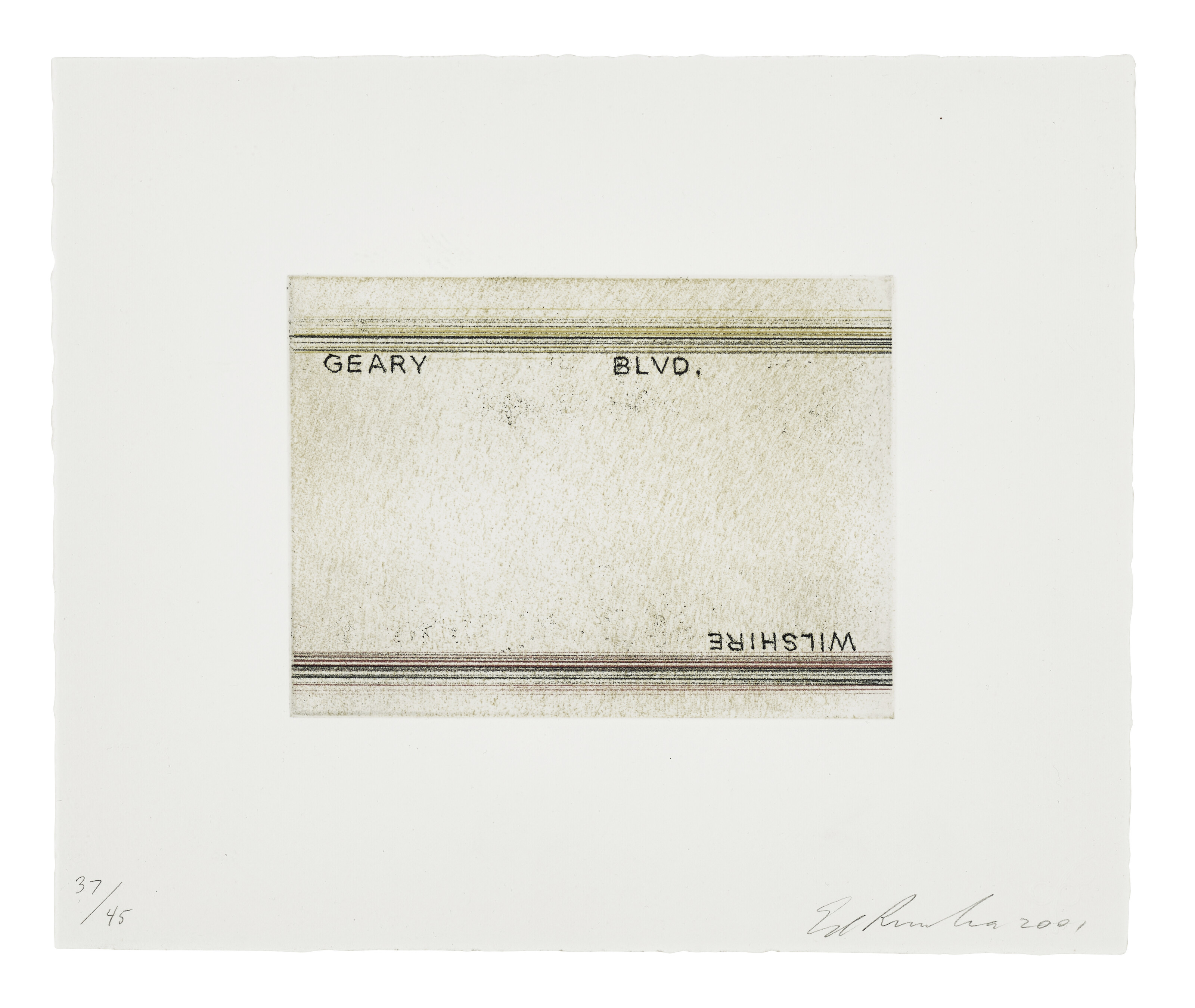 Ed Ruscha — Гири, Уилшир, из Лос-Франциско, Сан-Анджелес