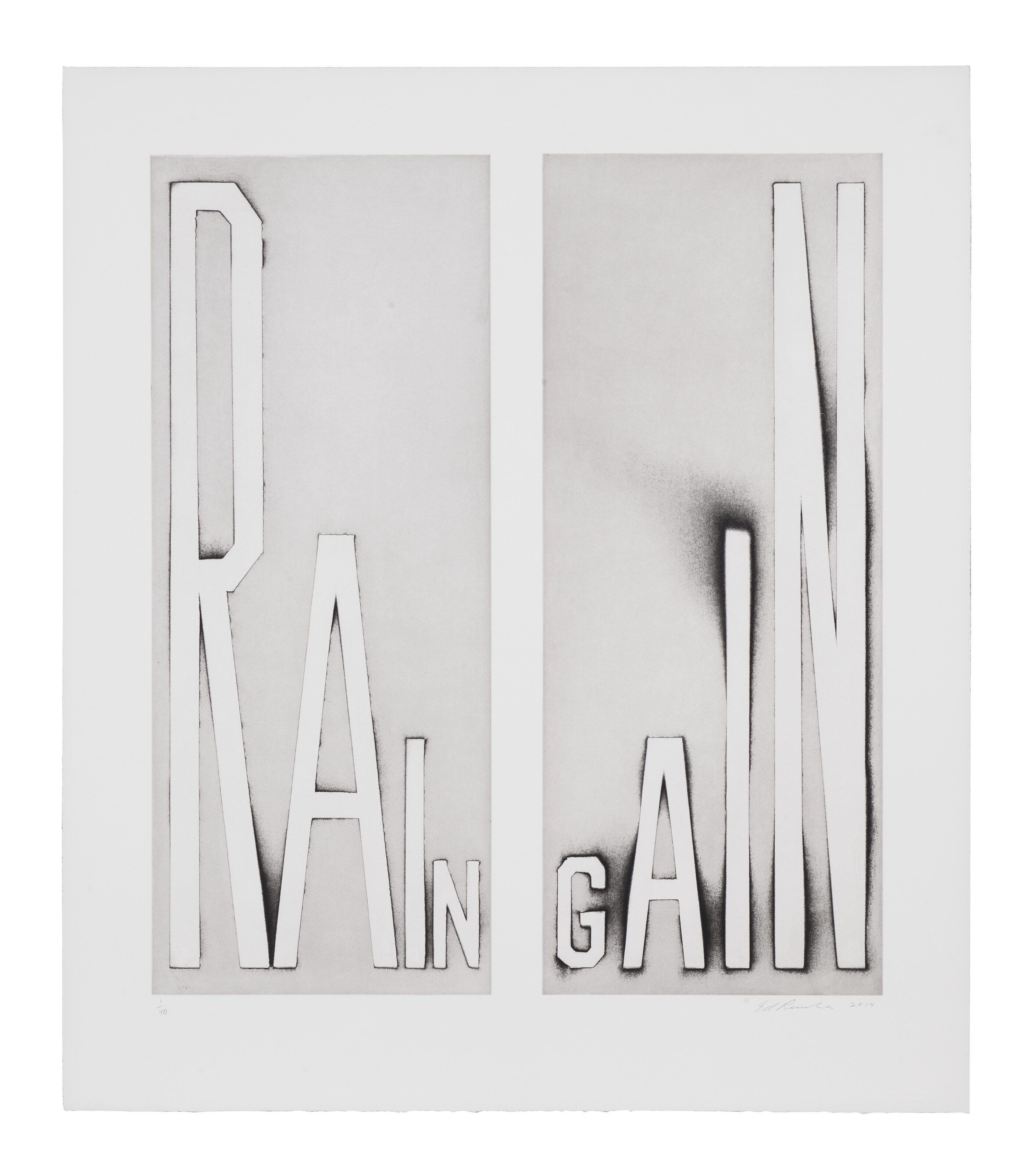 Ed Ruscha — Усиление дождя