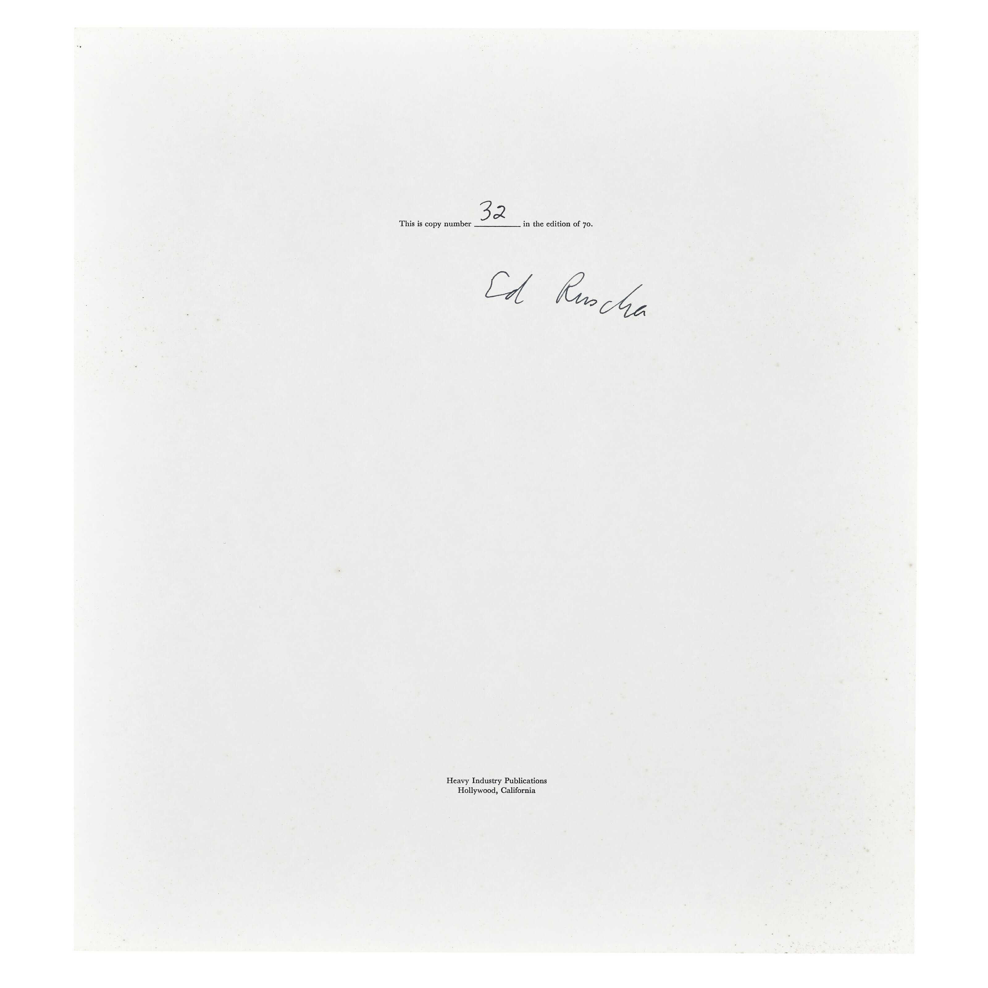 Ed Ruscha — Разводы, изображение 9