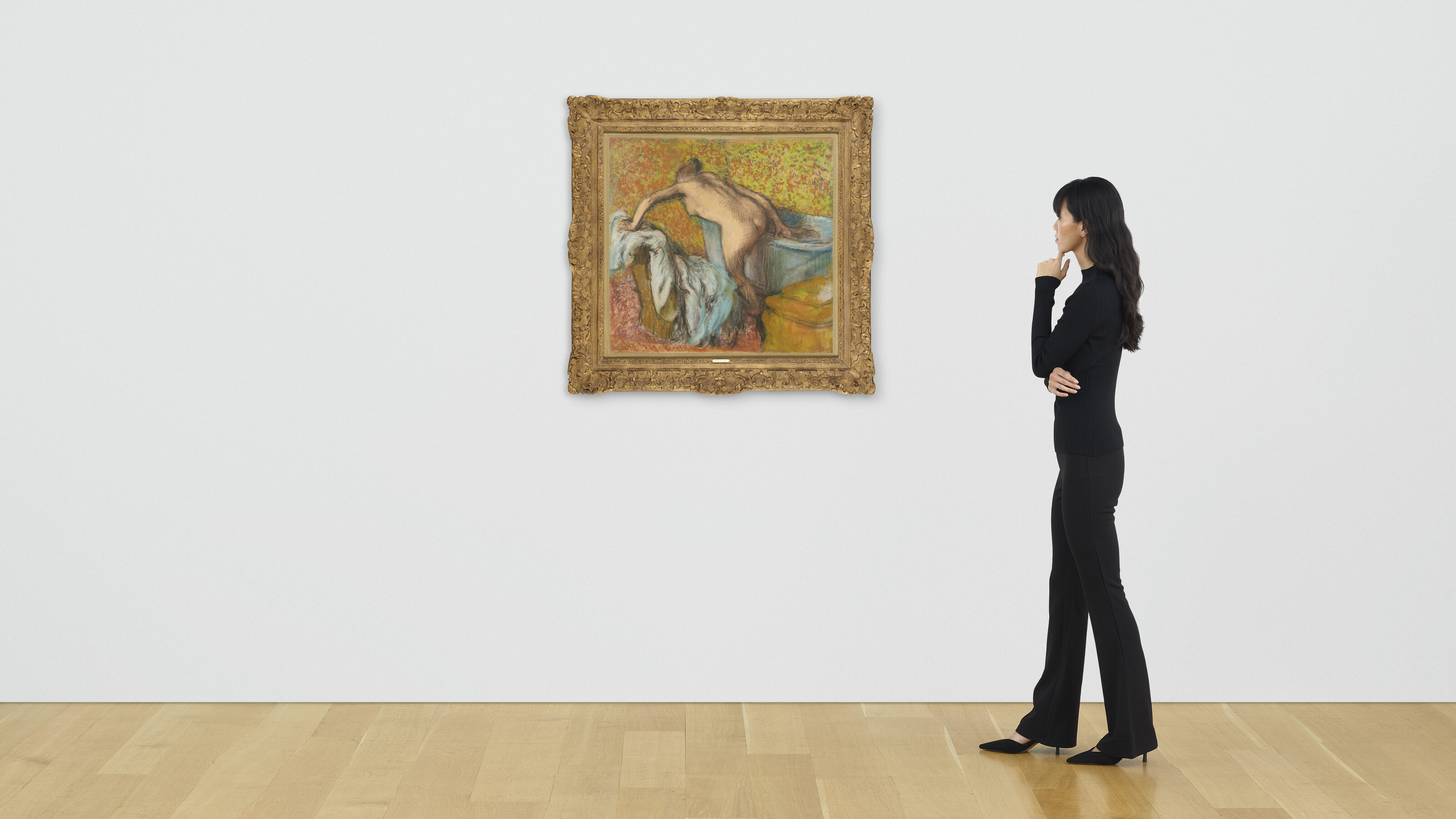 Edgar Degas — Женщина-сортировщица в бэйне, изображение 3