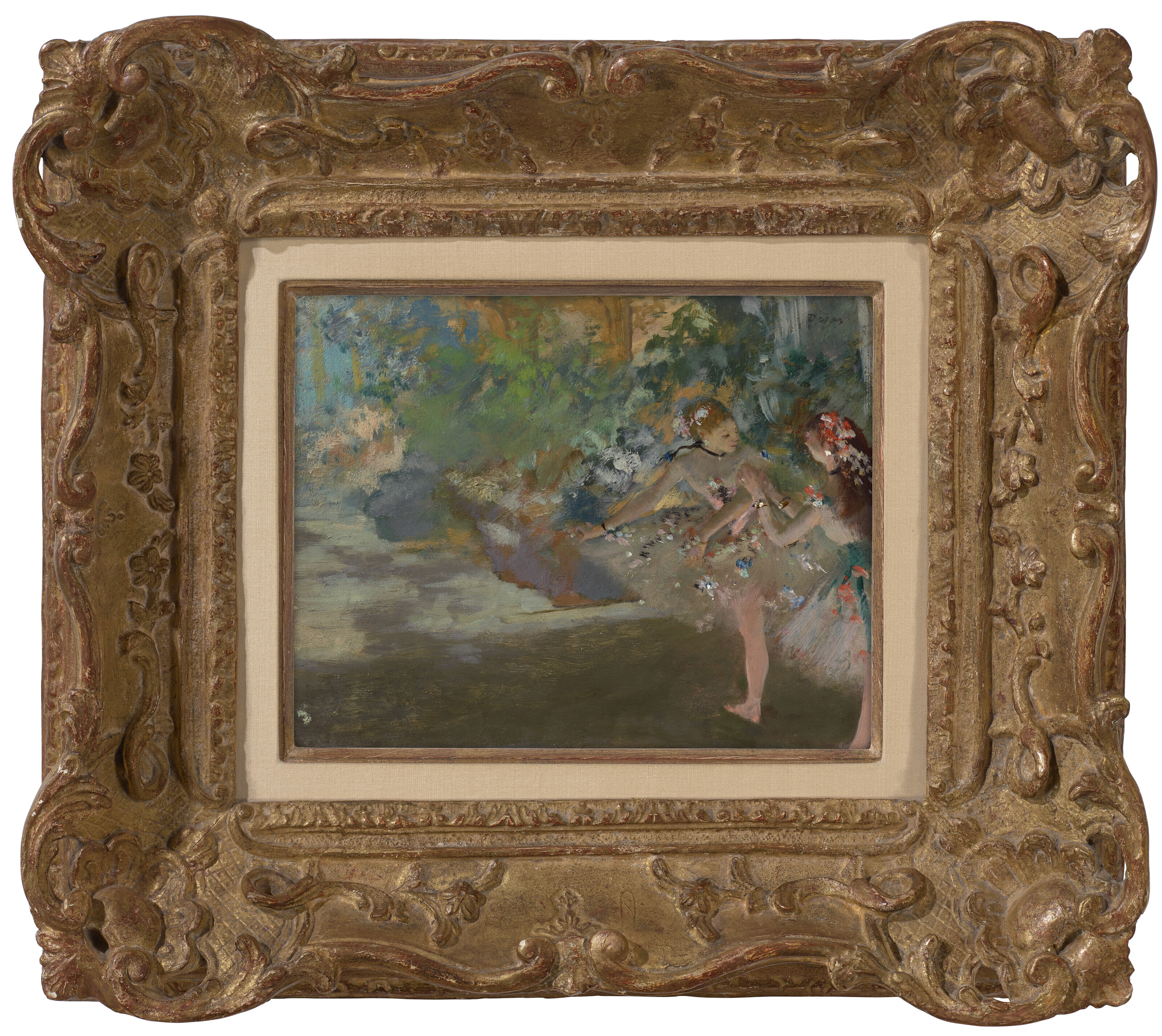 Edgar Degas — Двое танцовщиц на сцене, изображение 2