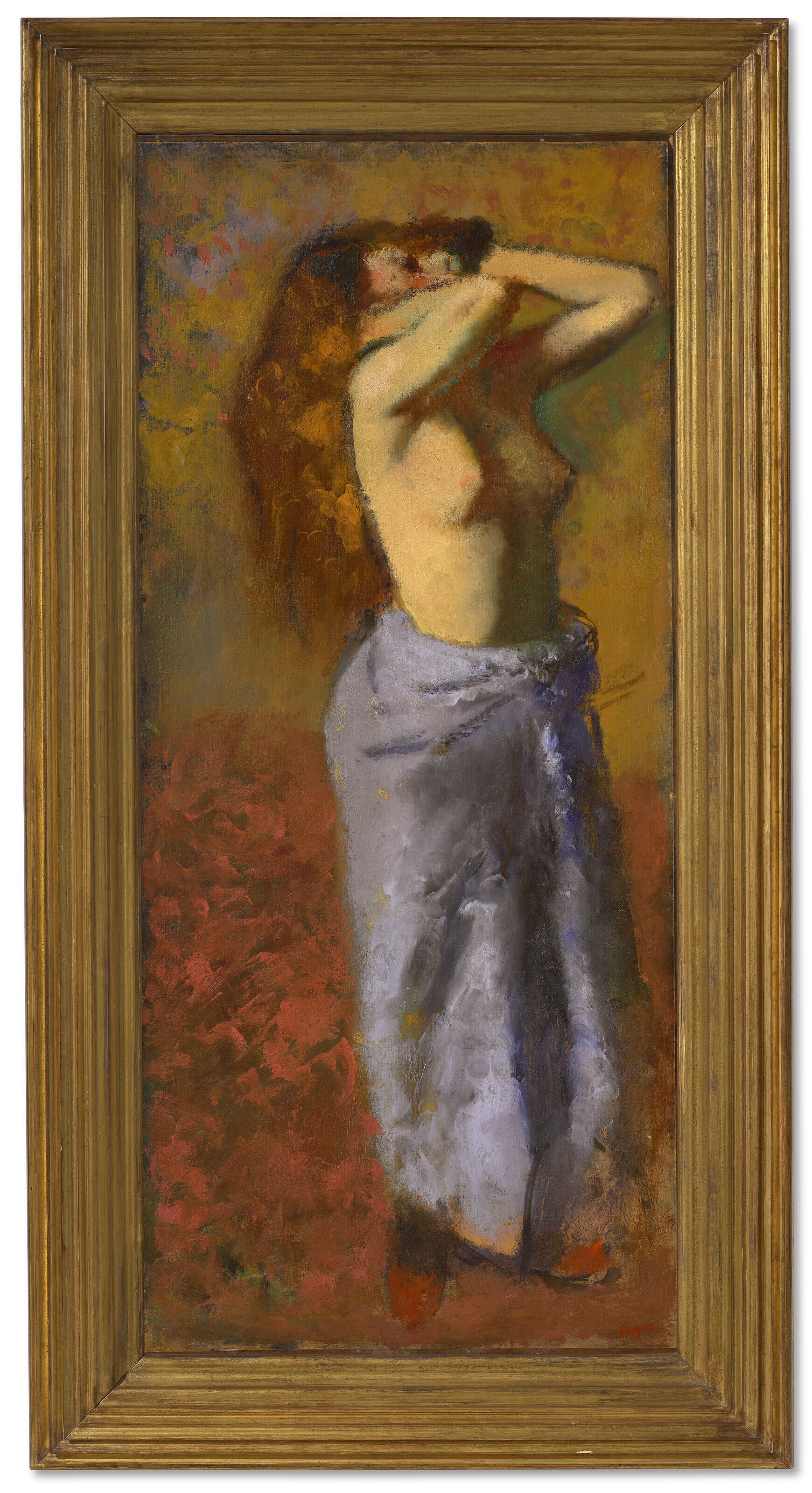 Edgar Degas — Женщина в голубом пеньюаре с торсом для мужчин, изображение 2