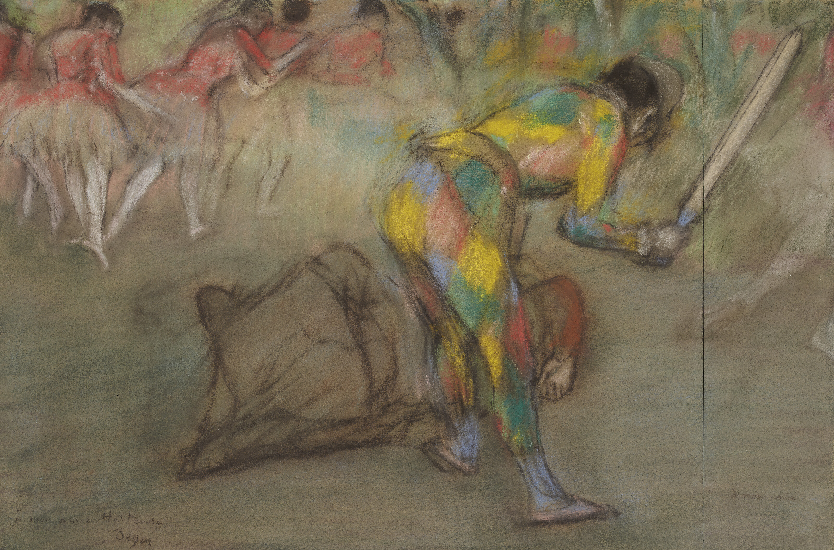 Edgar Degas — Арлекин, изображение 1