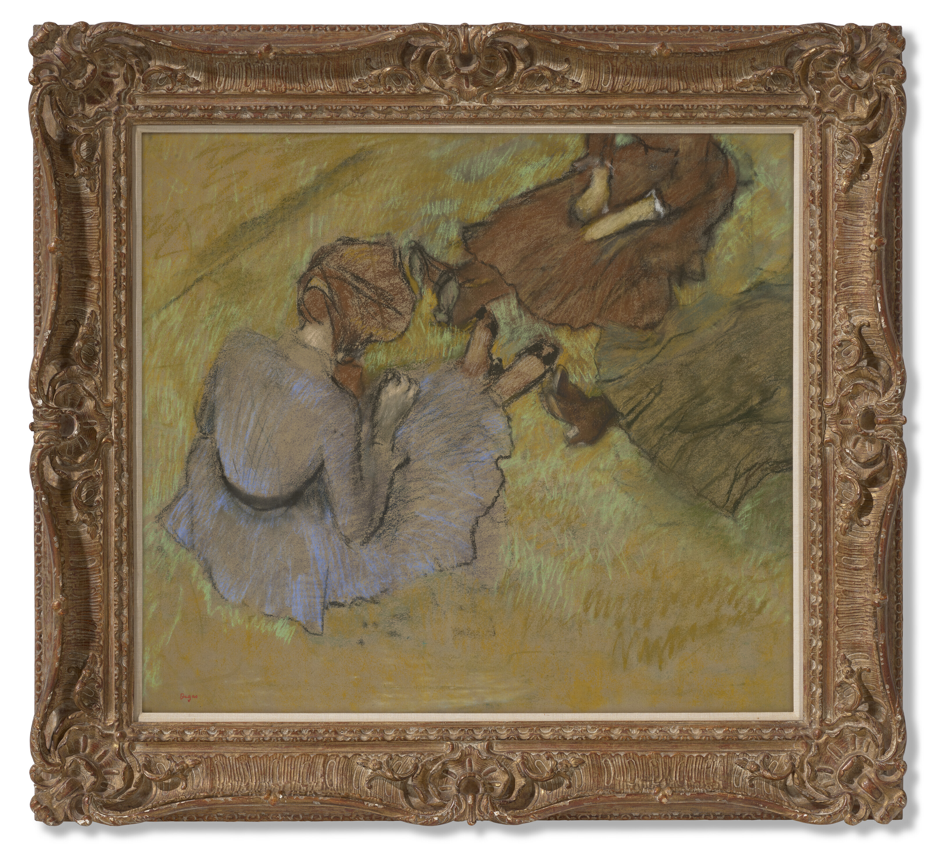 Edgar Degas — Женские услуги на траве, изображение 2