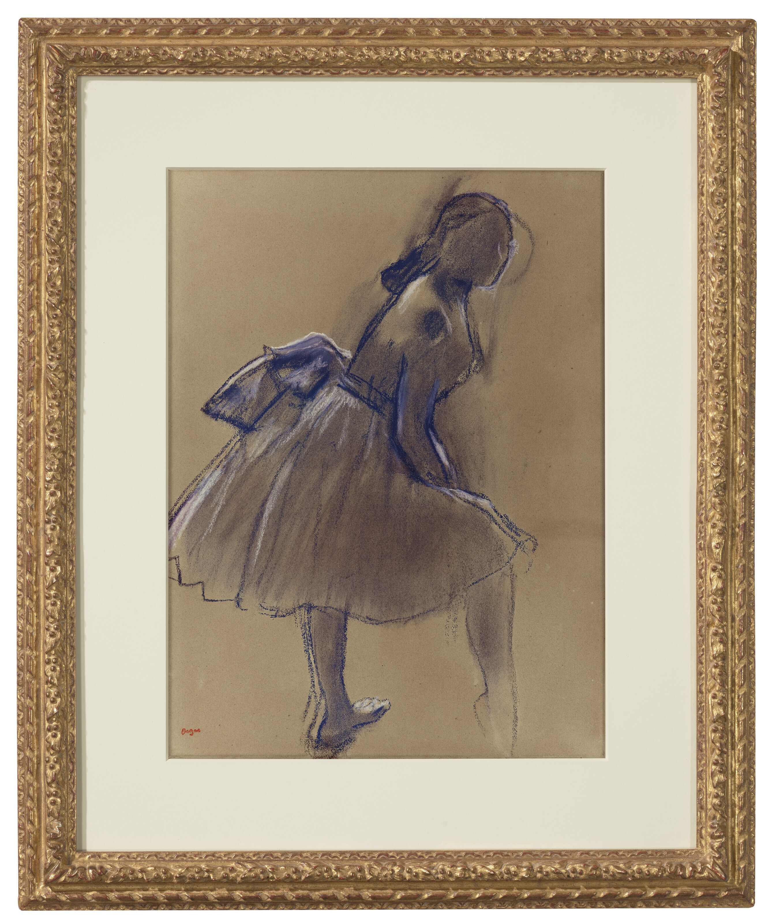 Edgar Degas — Дебютантка-танцовщица в профиль, изображение 2