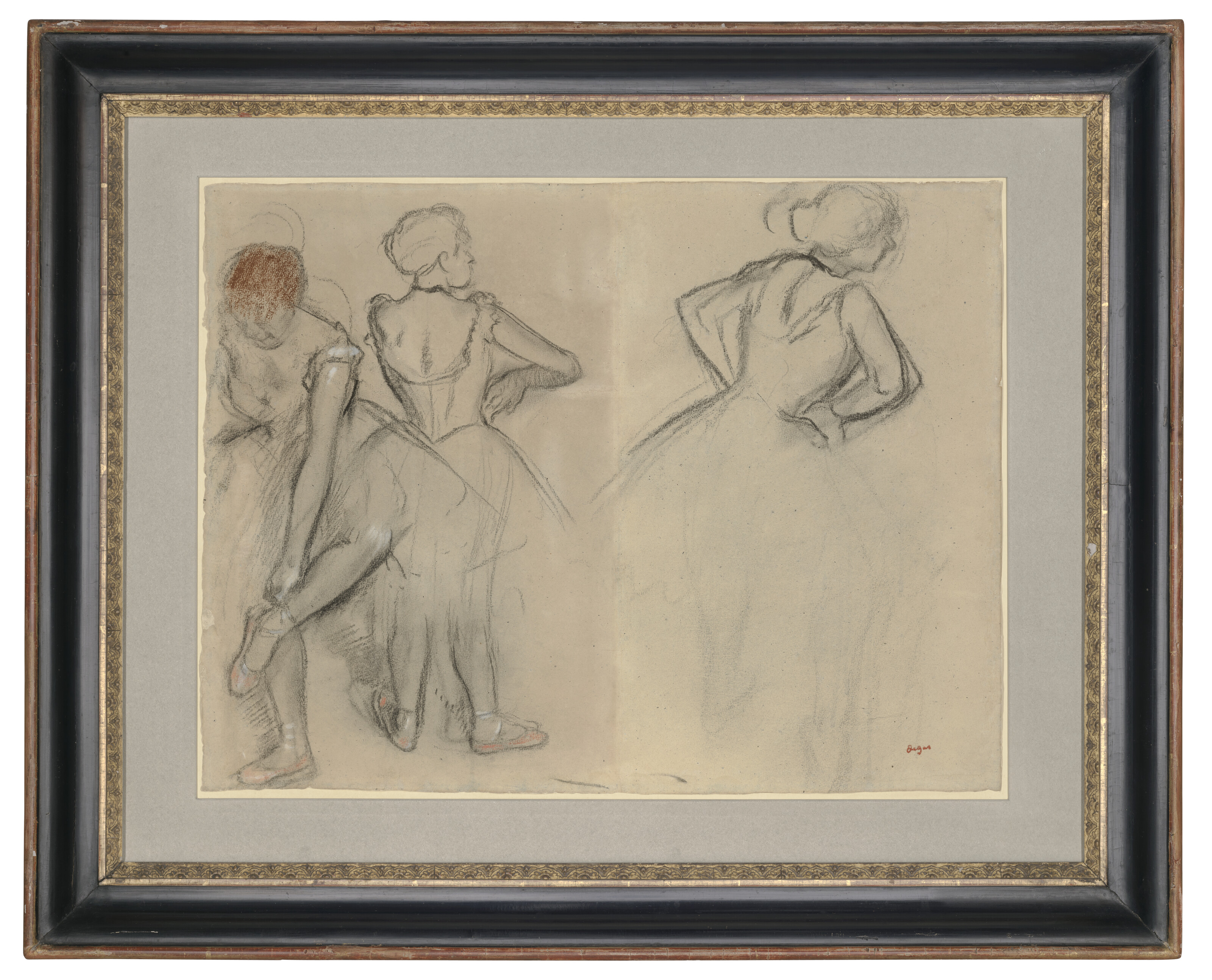 Edgar Degas — Этюд танцовщиц, изображение 2