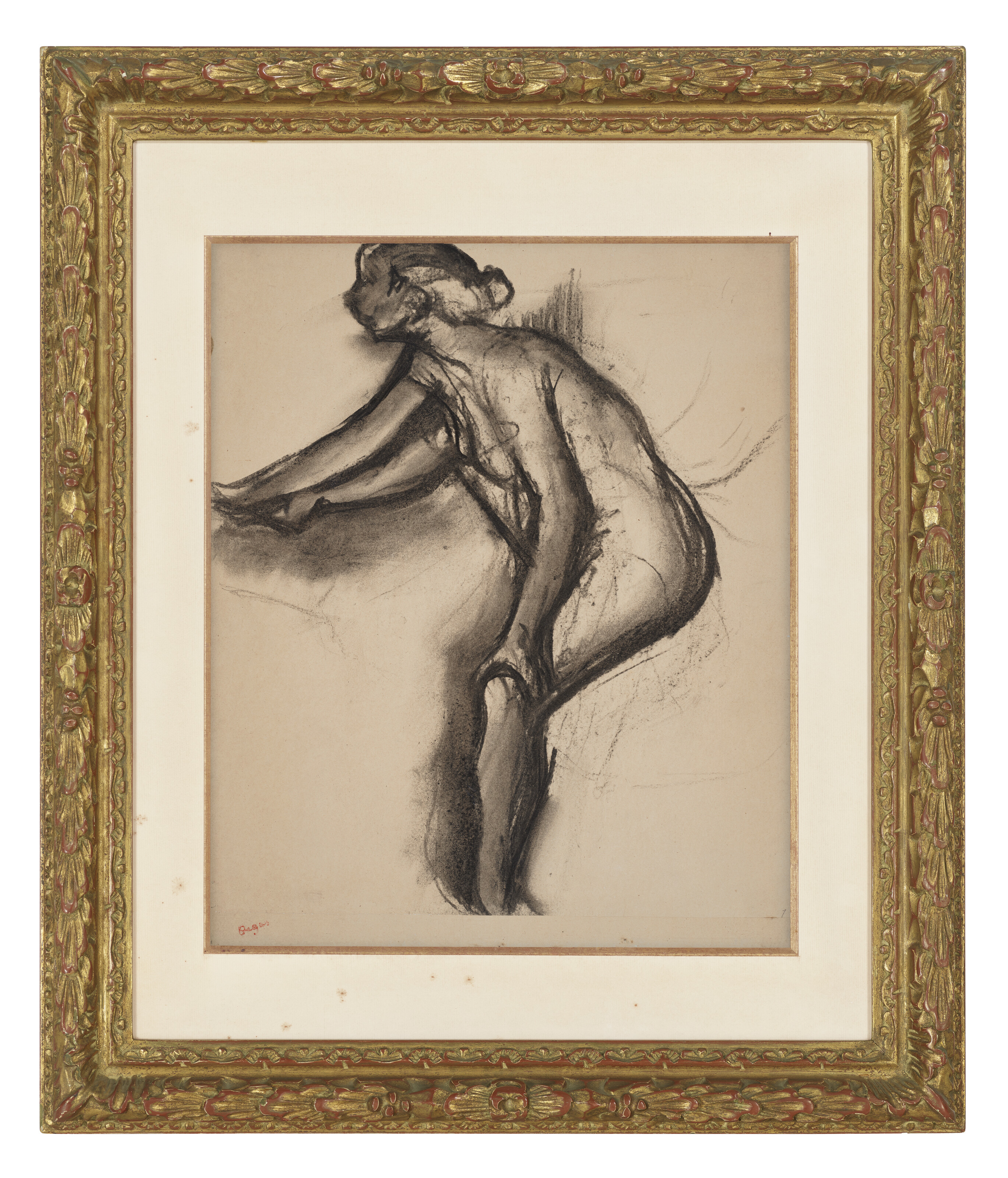 Edgar Degas — Этюд в обнаженном виде (Женская поза), изображение 2