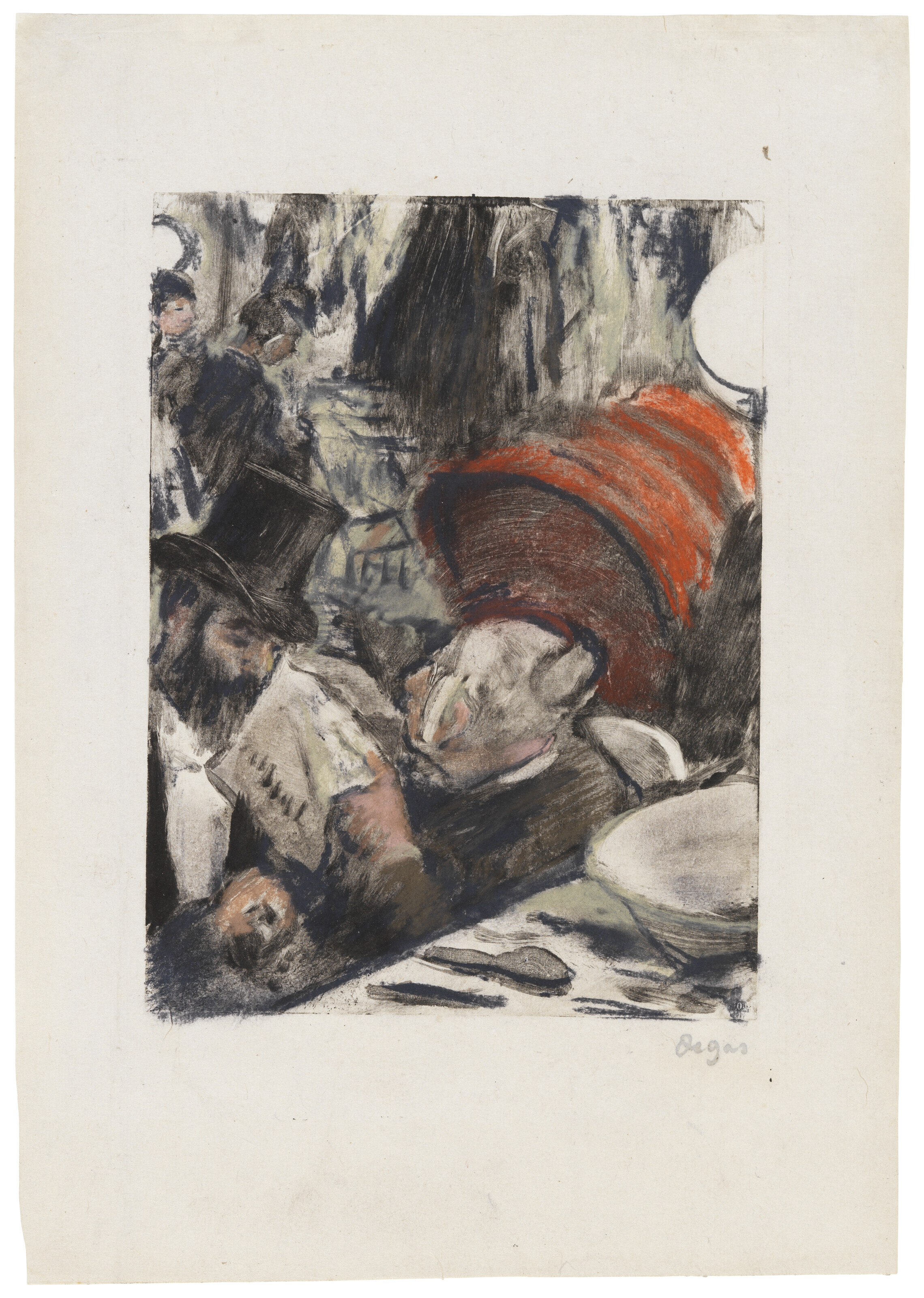 Edgar Degas — Людовик Галеви - мадам кардинал в танце лож, изображение 2