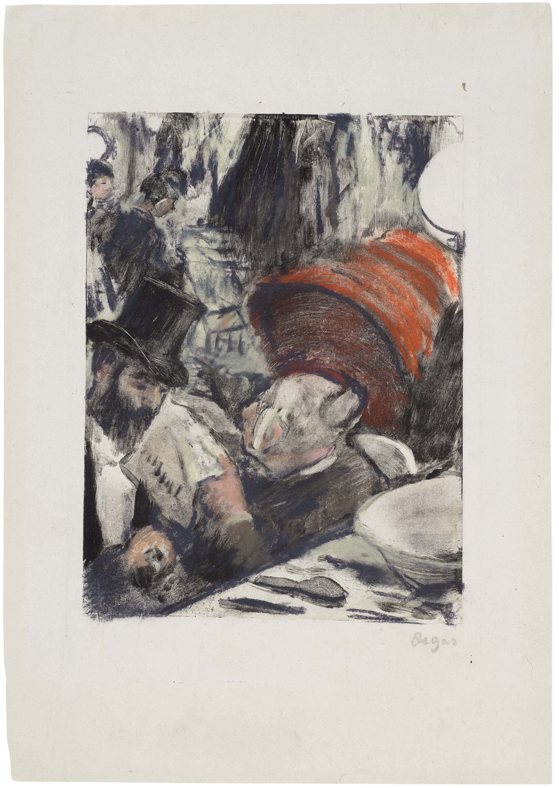 Edgar Degas — Людовик Галеви - мадам кардинал в танце лож, изображение 2