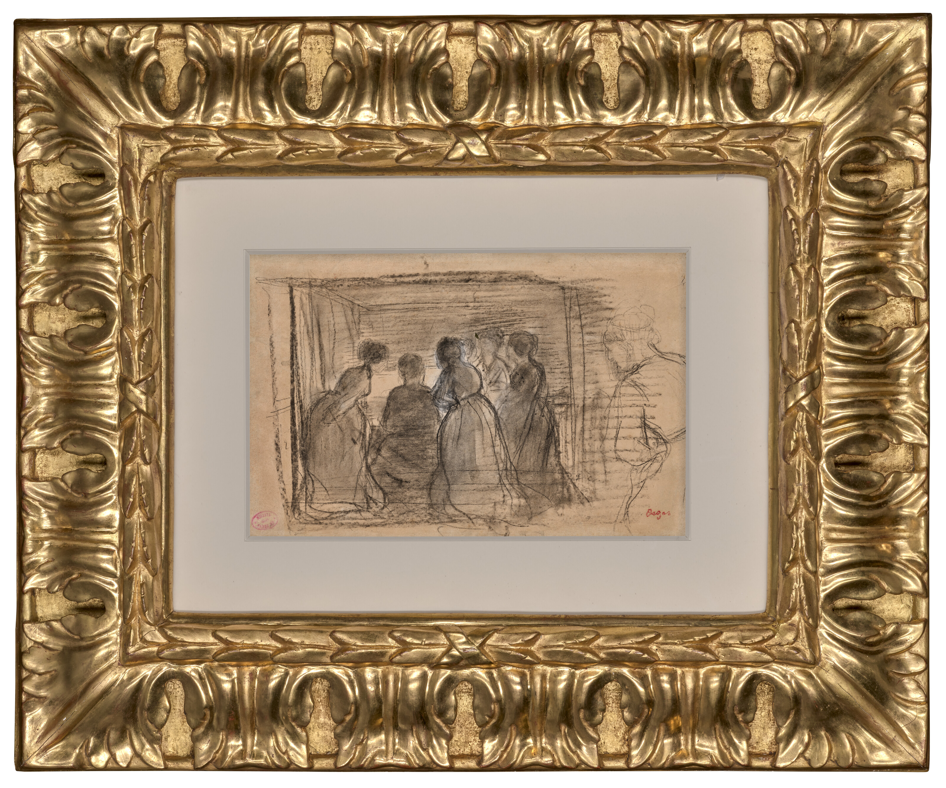 Edgar Degas — Группа женщин - юных пианисток, изображение 2