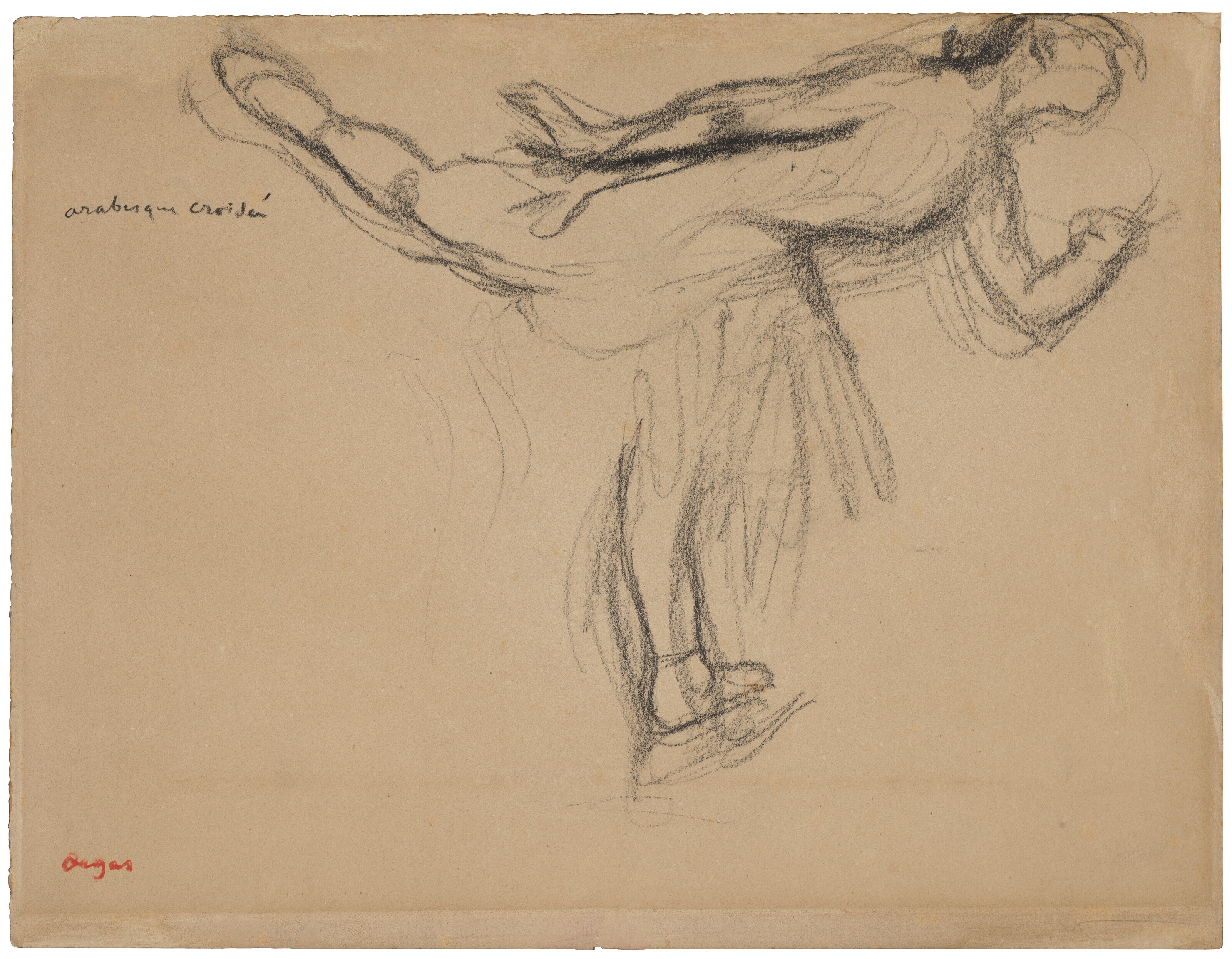 Edgar Degas — Танцовщица, арабеска круазее, изображение 2