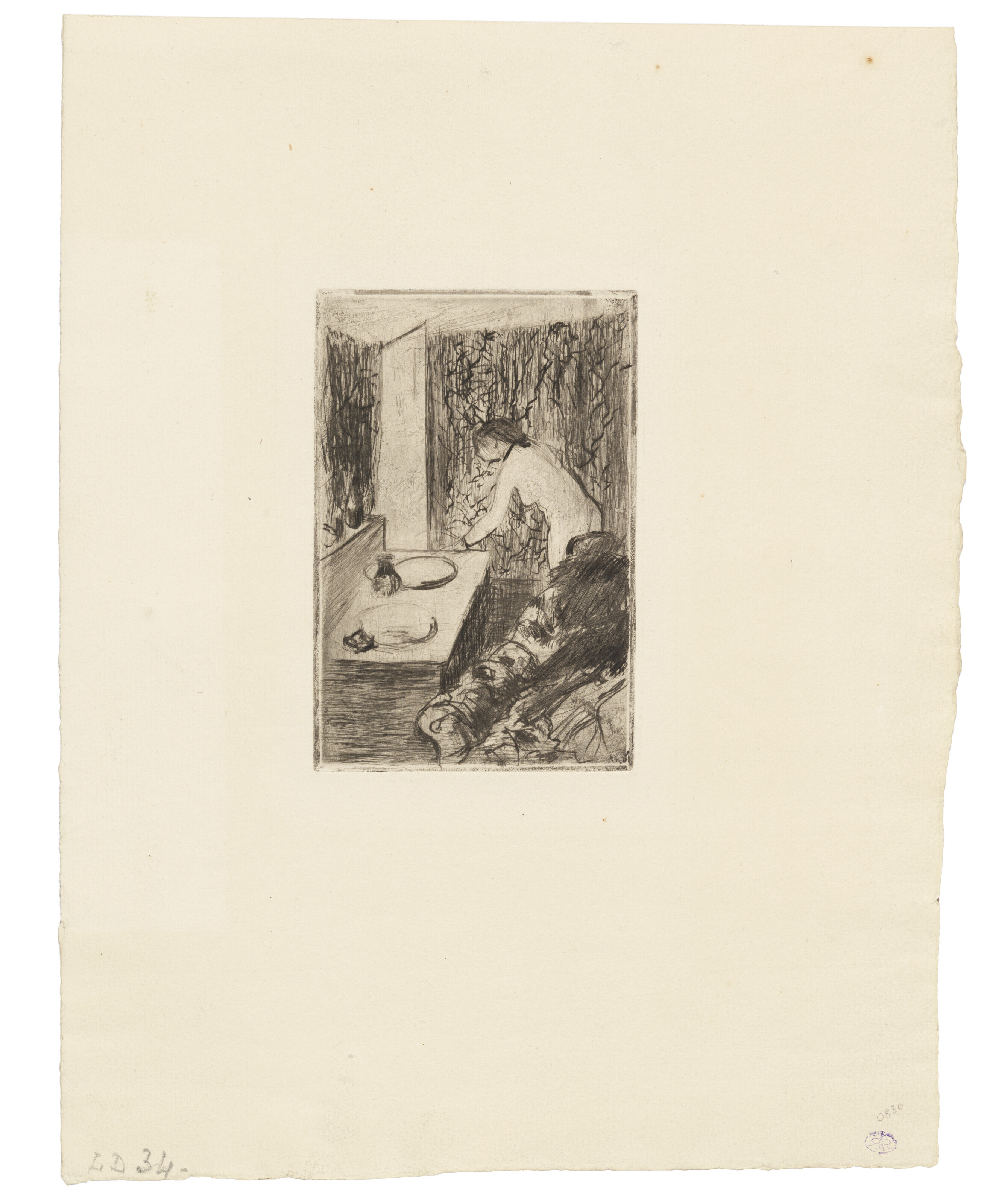 Edgar Degas — Маленький туалетный столик, изображение 2