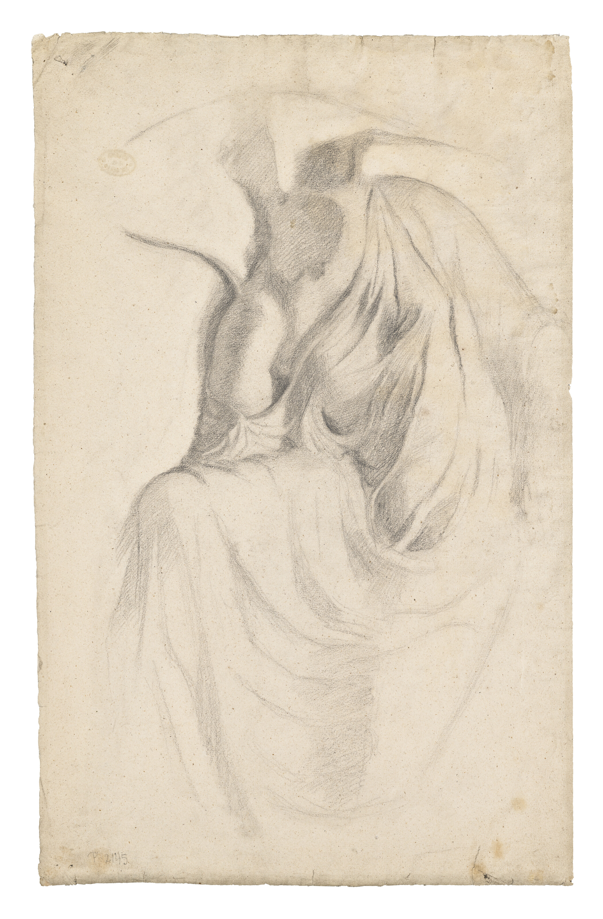 Edgar Degas — Этюд д'Апре "Нике, атташе полиции" ( прямая речь ); Академический этюд ( оборотная сторона ), изображение 2