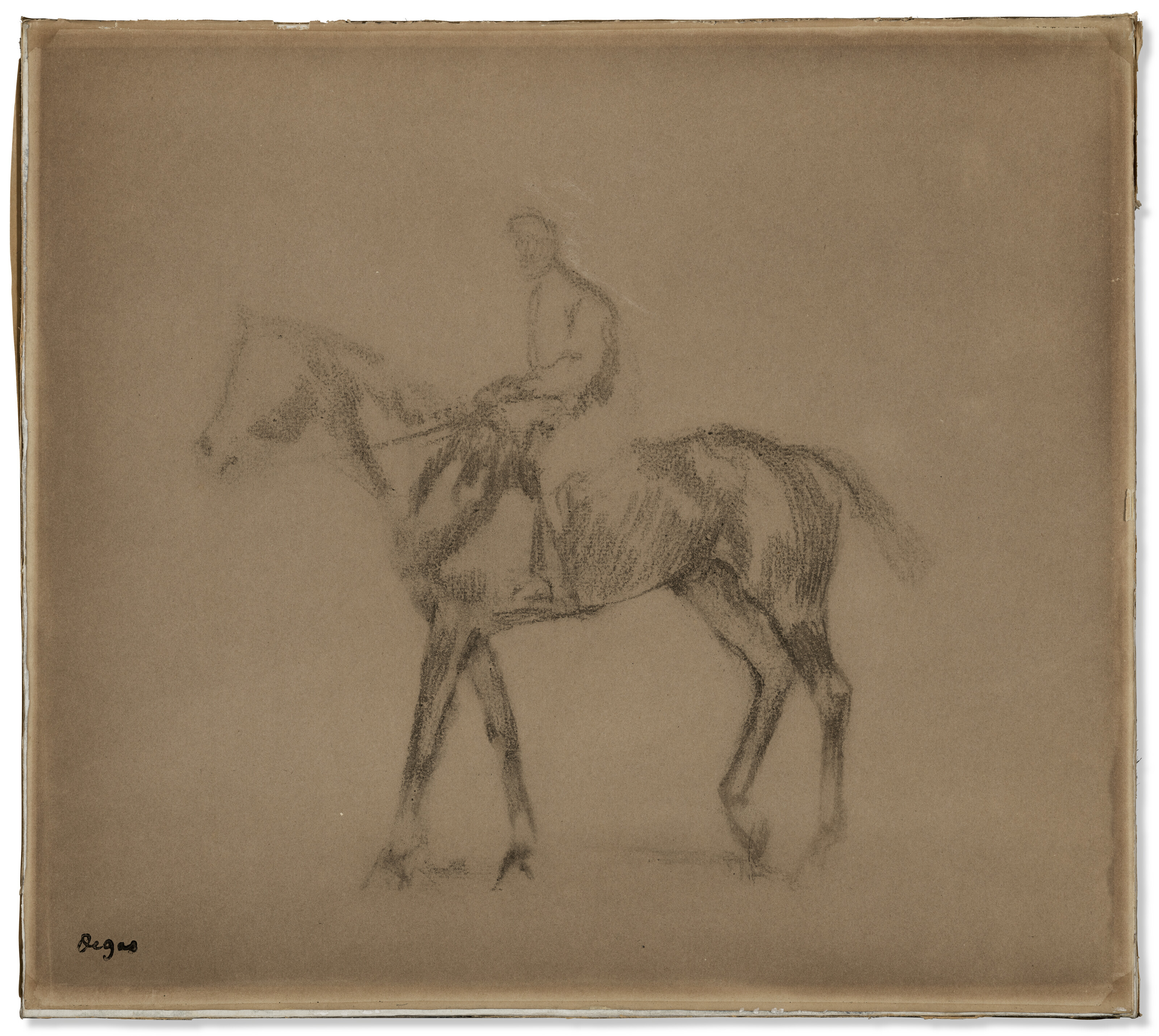Edgar Degas — Жокей на коне, изображение 2